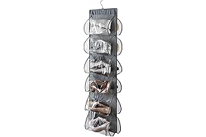 12-Pocket Dual-Sided Wide Shoe Rack for Ample Shoe Storage