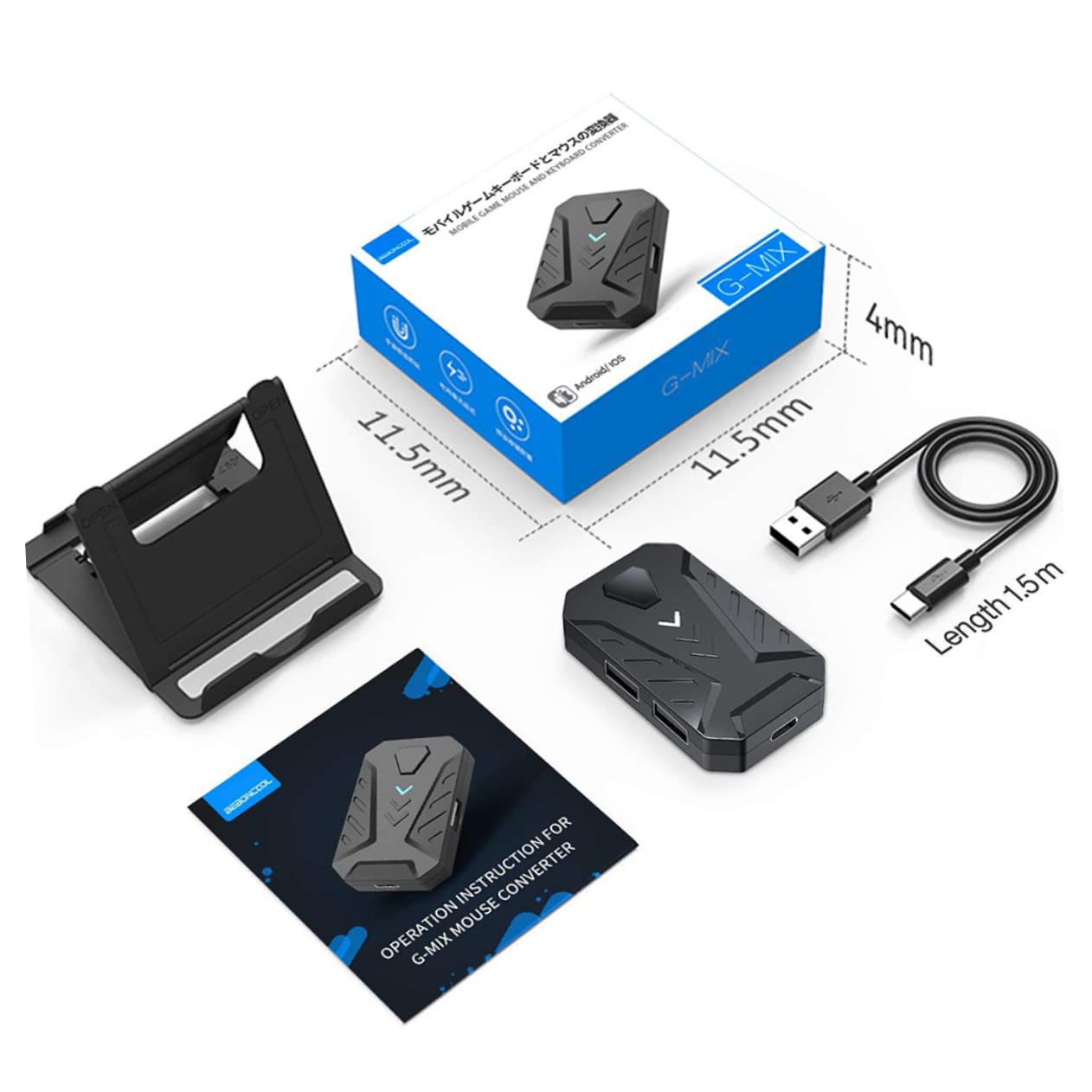 Hemobllo 3stücke Universaler Smartphone Und Tastaturadapter Für Gaming Kompatibel Mit Meisten Smartphones Ermöglicht Die Verbindung Von Tastatur Und Über USB Langlebiges Design Für