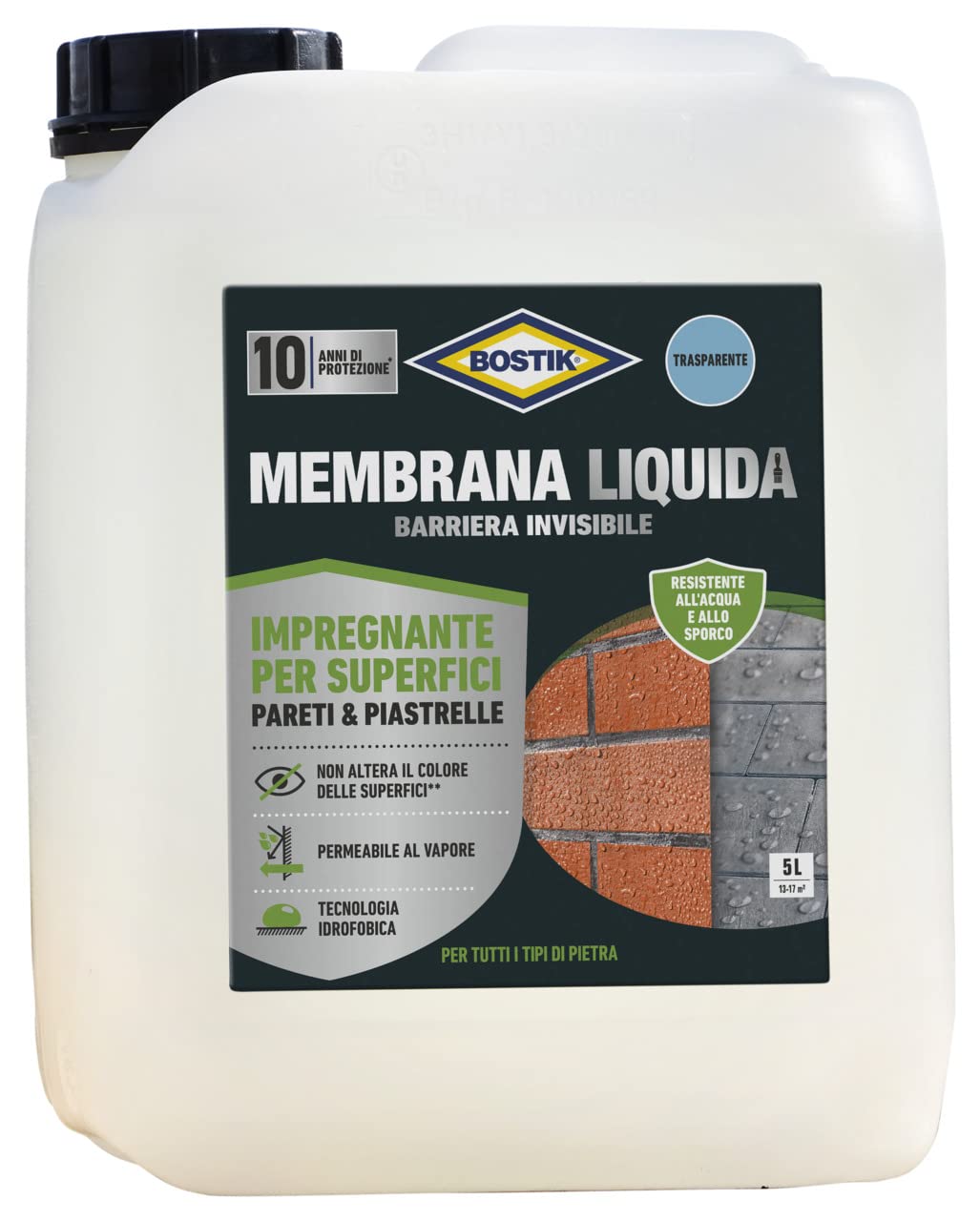 Bostik Membrana líquida barrera invisible impregnante para superficies 5L transparente