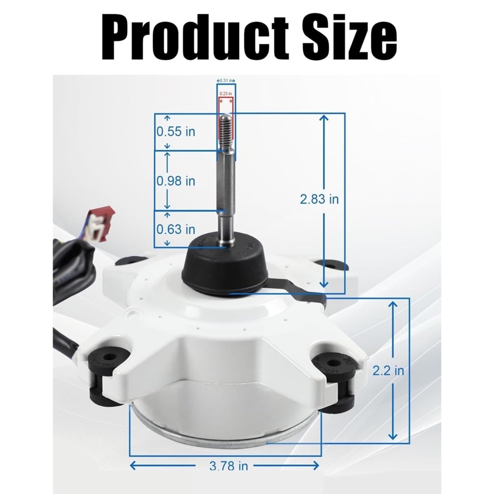 ZKFN-34-10-1 Motor de aire acondicionado sin escobillas DC 310V 34W 0.16A 1000r/min, motores de repuesto for exteriores de frecuencia variable