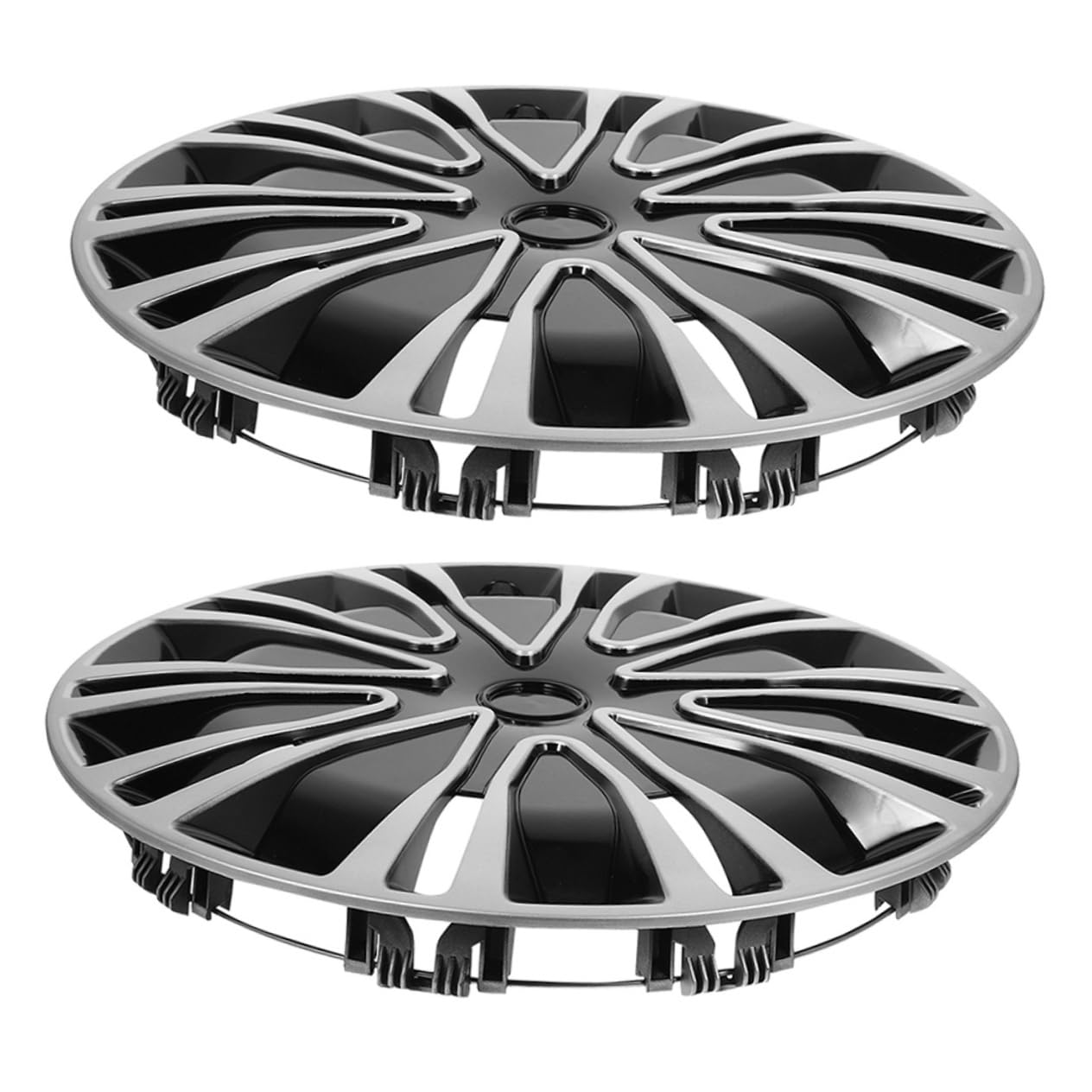 MAGICLULU Enjoliveurs de Moyeu de Roue Automobile en PP 12 Pouces Facile à Installer Lot de 2 Pièces, Protège et Décore Les Jantes de Voiture Universelles
