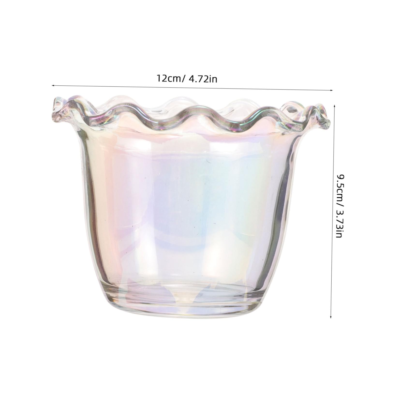 OSOLADY Glass Salad Bowls Yogurt Cups Dessert Bowl Glass Salad Bowl