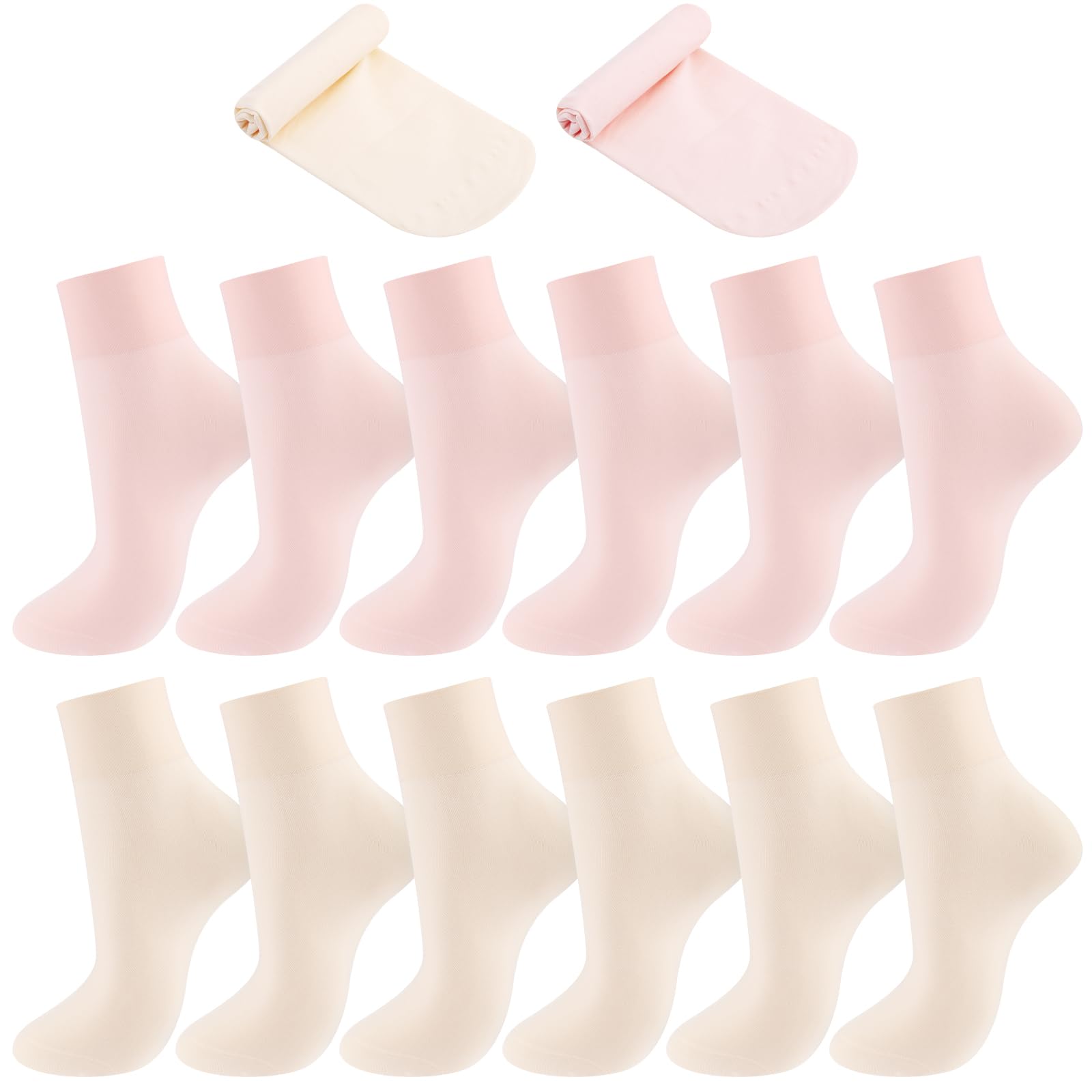 Janmercy 6 Pairs Girl's Dance Ballet Socks
