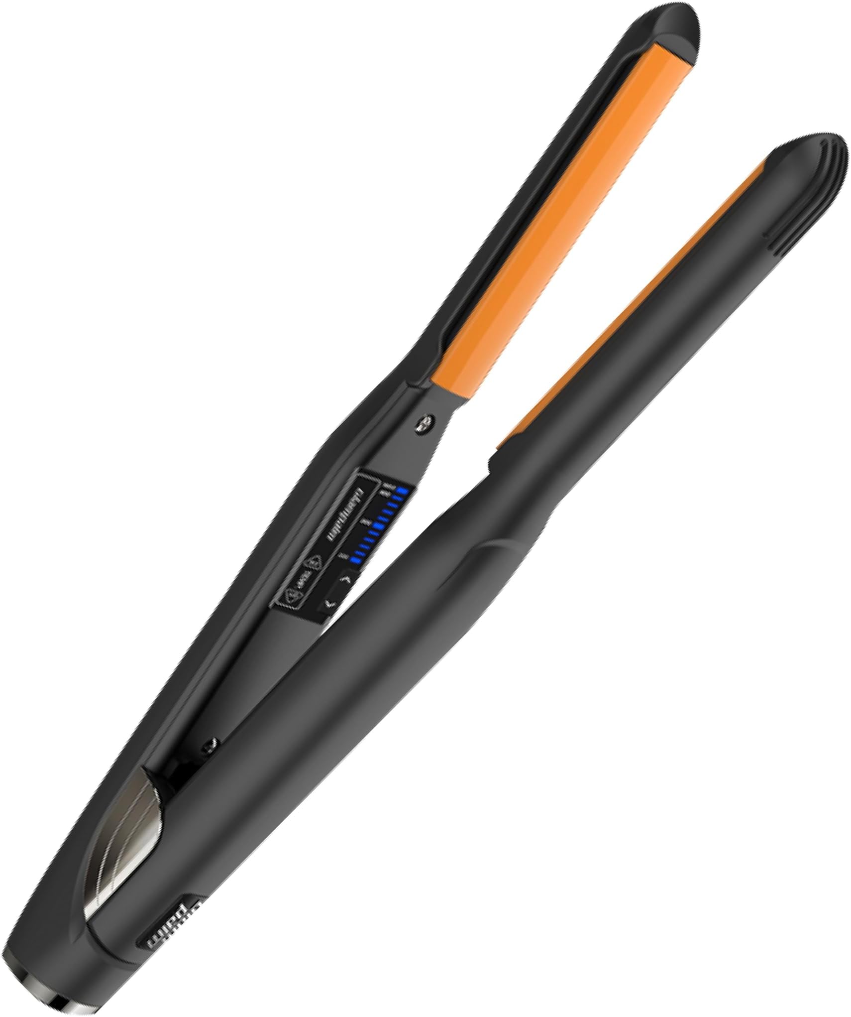 GLAMPALM Classic Volumizing 0.4" | Ceramic Flat Iron Infused with Vita-C Curved Plates for Volume & Curl Korean No.1 Hair straighteners for Women, Root Volume Iron | GP102
