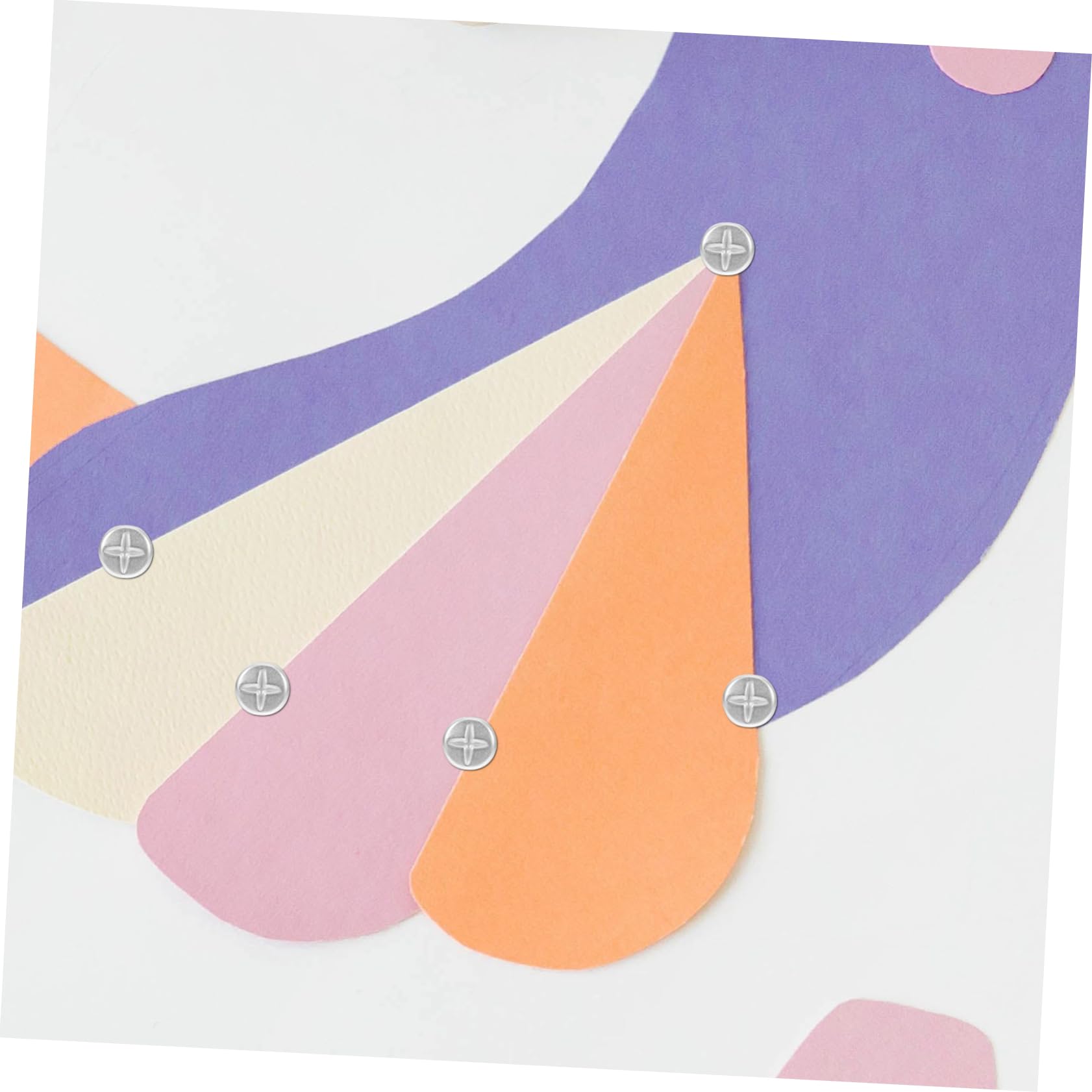 KONTONTY 100Pcs Decorative Paper Fasteners Two Legged Brad Fasteners for Crafts Rounded Flat Head Design for Safe Use for Projects and Scrapbooking