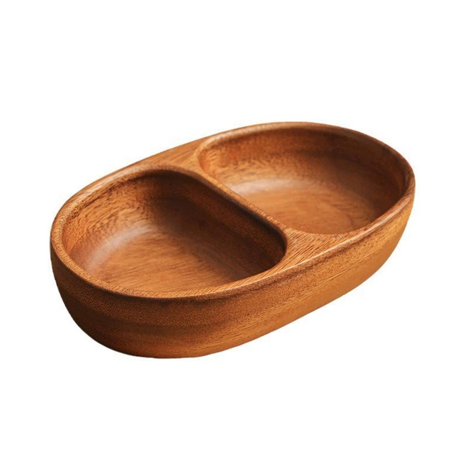 Xjdzineq Wooden Divided Serving Trays Candy Bowl Bread Round Fruit Dessert Plate Appetizer Platter Snacks Tray Easy to Clean Appetizer Platter Snacks Tray