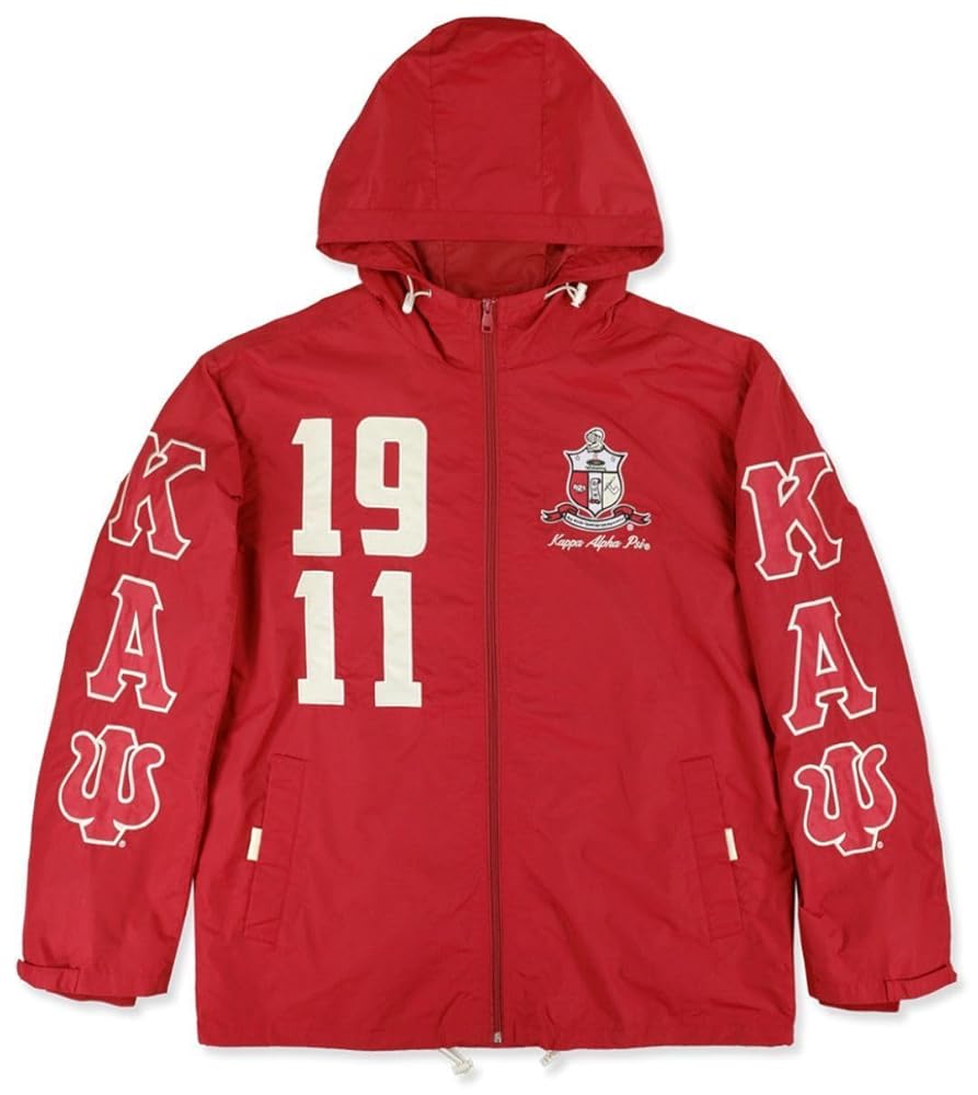 Amazon.com: Kappa Alpha Psi M8 Windbreaker Jacket Crimson