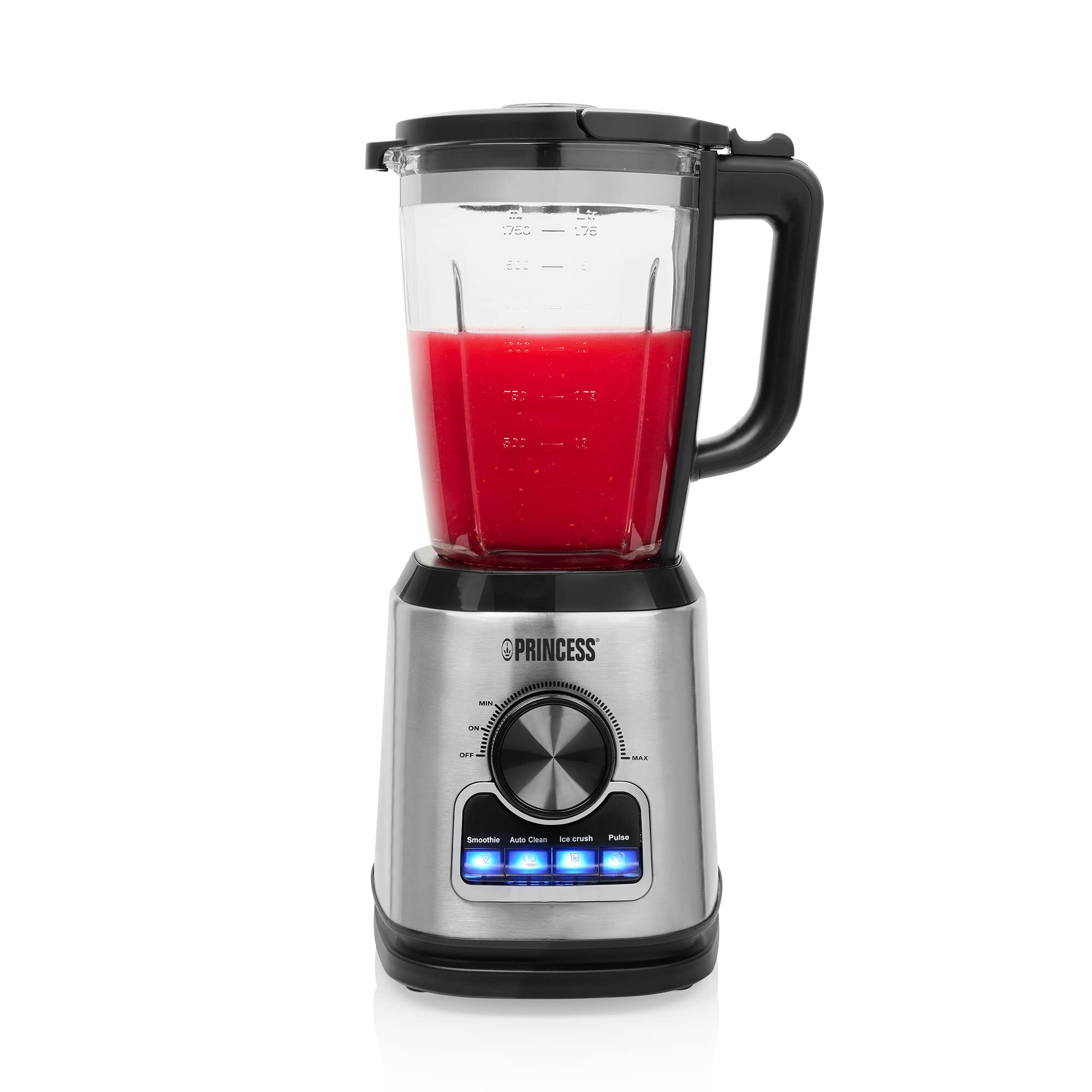 Princess Stand Mixer 212094-1400 W - szklana karafka 1,75 L - funkcja pulsu, siekania i samoczyszczenia