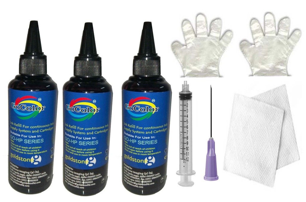 GoColor GOHP Inkjet Refill Black Ink 10OML x 3 Bottle (Combo Pack) (B071973M89) Amazon Price History, Amazon Price Tracker