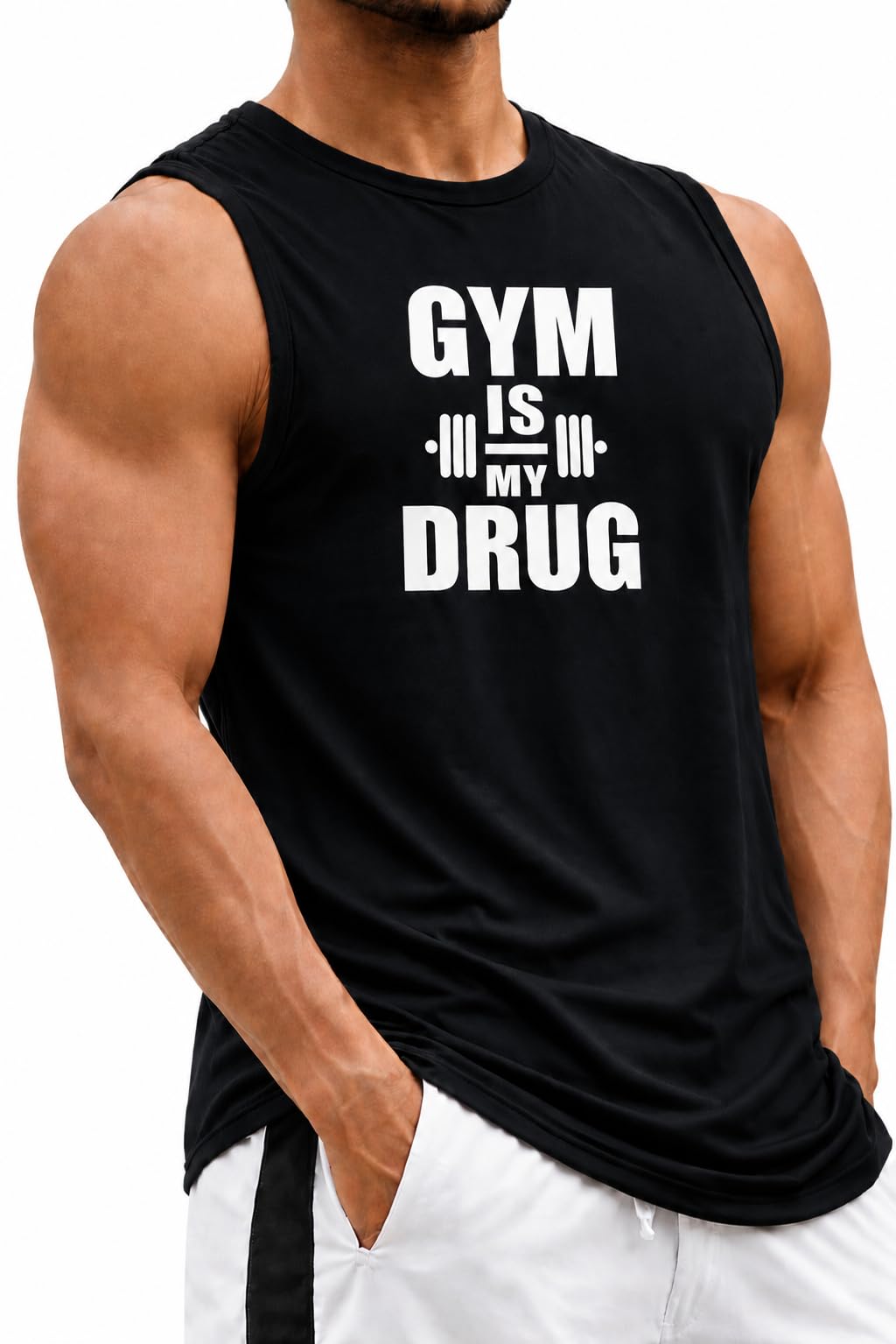 ray & fox Men’s Gym Vest Sleeveless Tank TOP/Printed Workout Vest for Gym, Running, Training & Sports-picture-42
