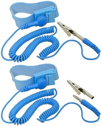 Correa de muñeca antiestática, antiestática, correa de muñeca antiestática, correa de muñeca ajustable ESD, pulsera de conexión a tierra, pulsera