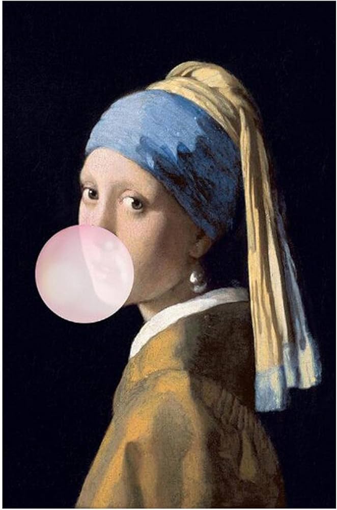 Amazon.co.jp: 真珠の耳飾りの少女有名なアートキャンバス絵画の複製