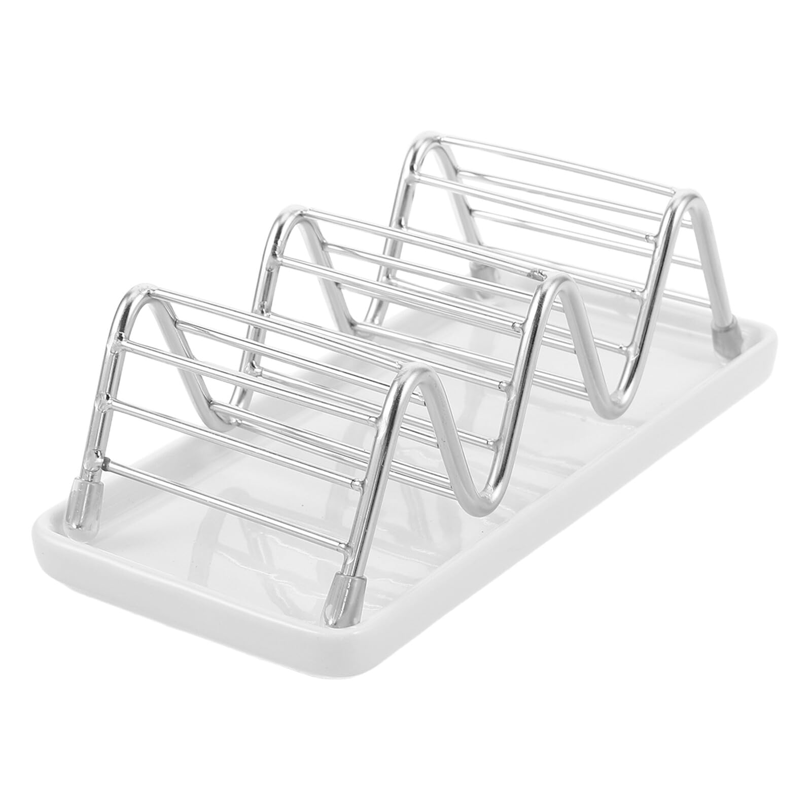 Jabonera Autodrenante en Forma de W de Acero Inoxidable con Base Antideslizante y Fácil Limpieza para Ducha y Encimera de Baño Moderna