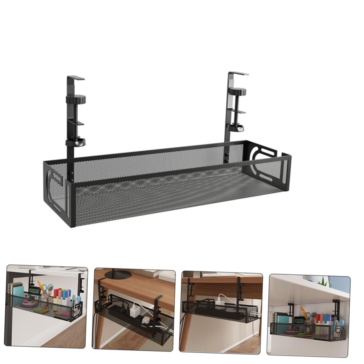 Organizzatore Cavi Sotto La Scrivania Gestione Cavi Portacavi Adattatori Usb Vassoio Organizzatore Compatto