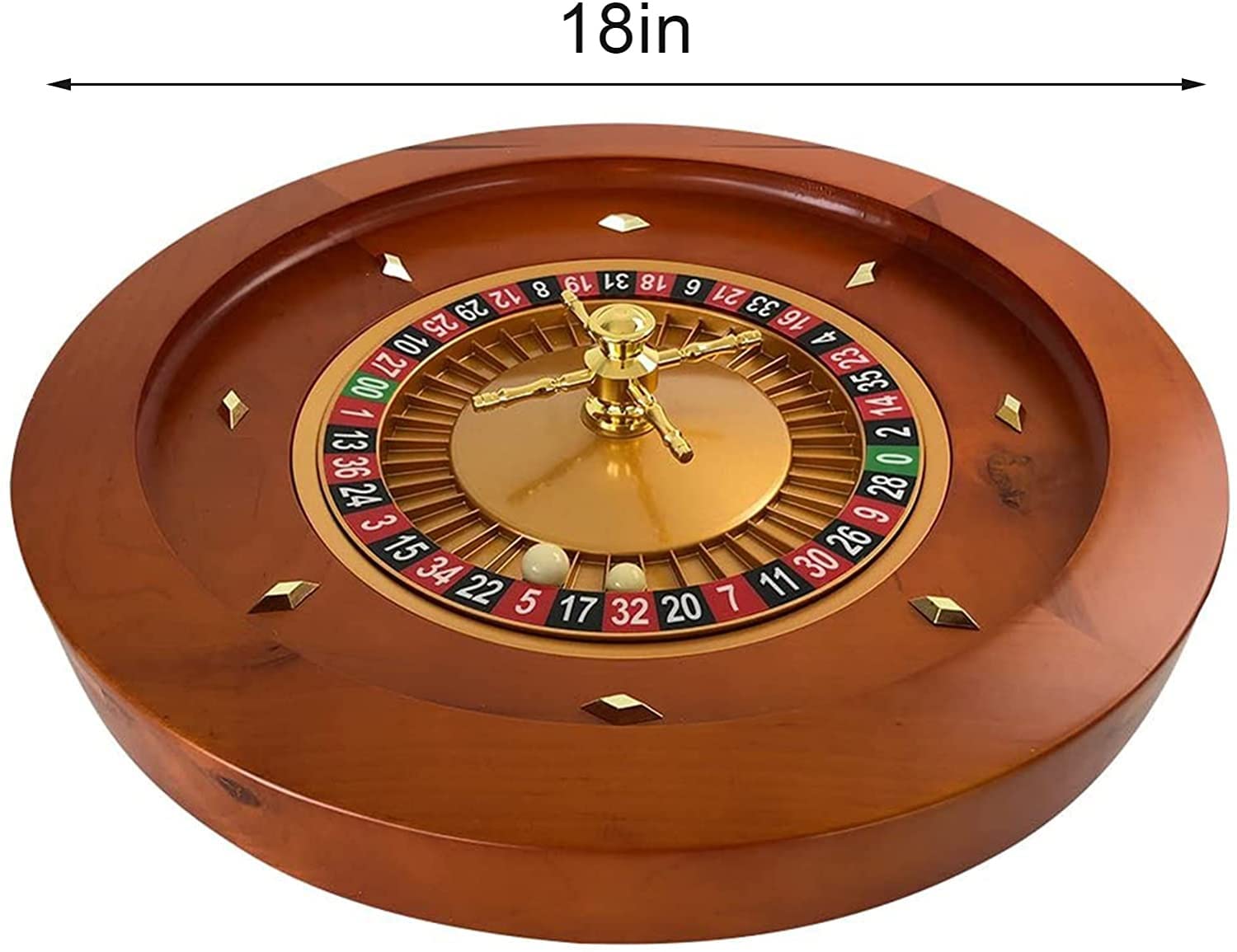 Ruleta, Juego de Ruleta Madera Lujo 18 Pulgadas
