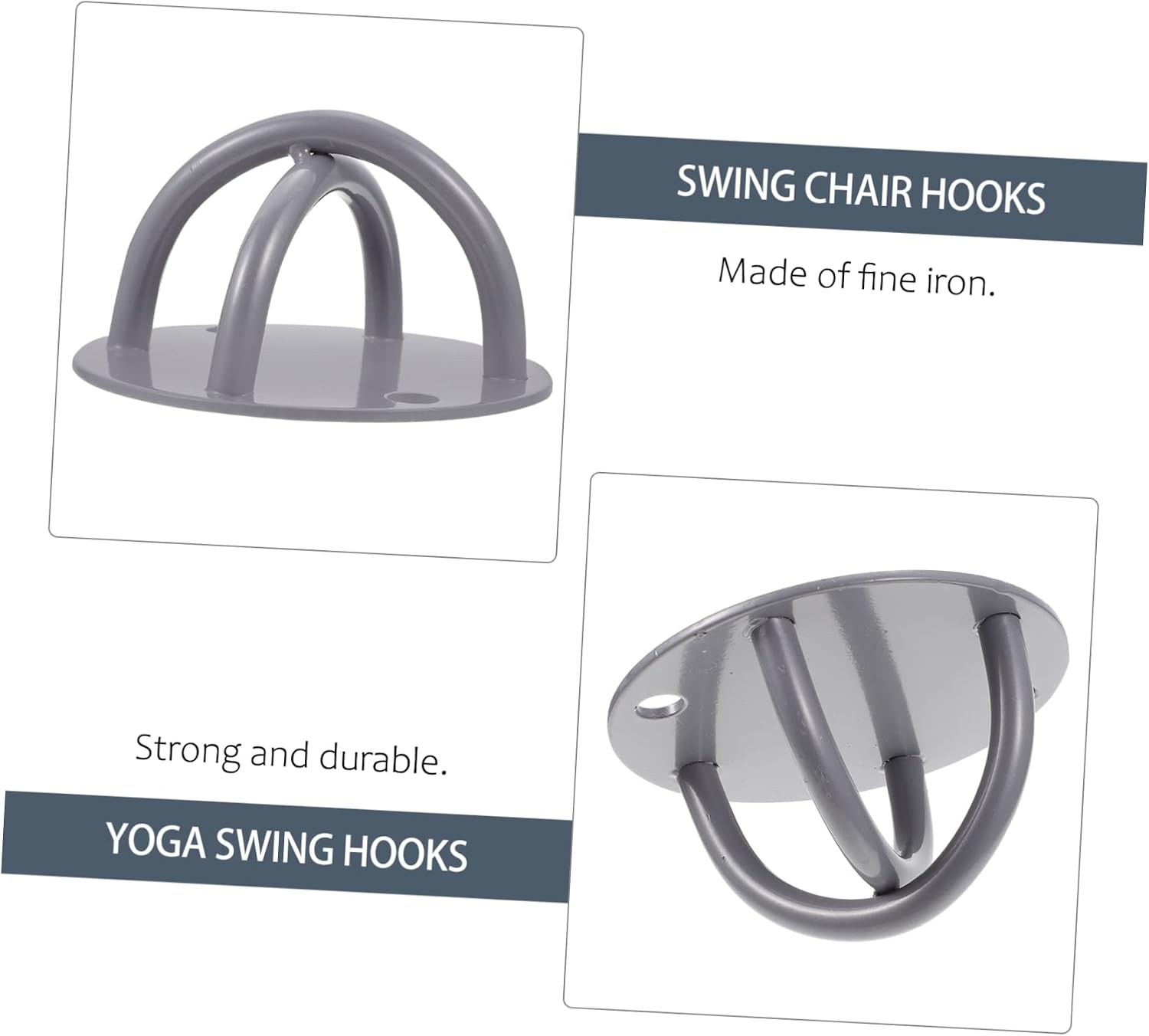 Levemolo 2 Sets of Hooks Sandbag Fixed Tool Sturdy and Easy to Clean Exercise Supplies