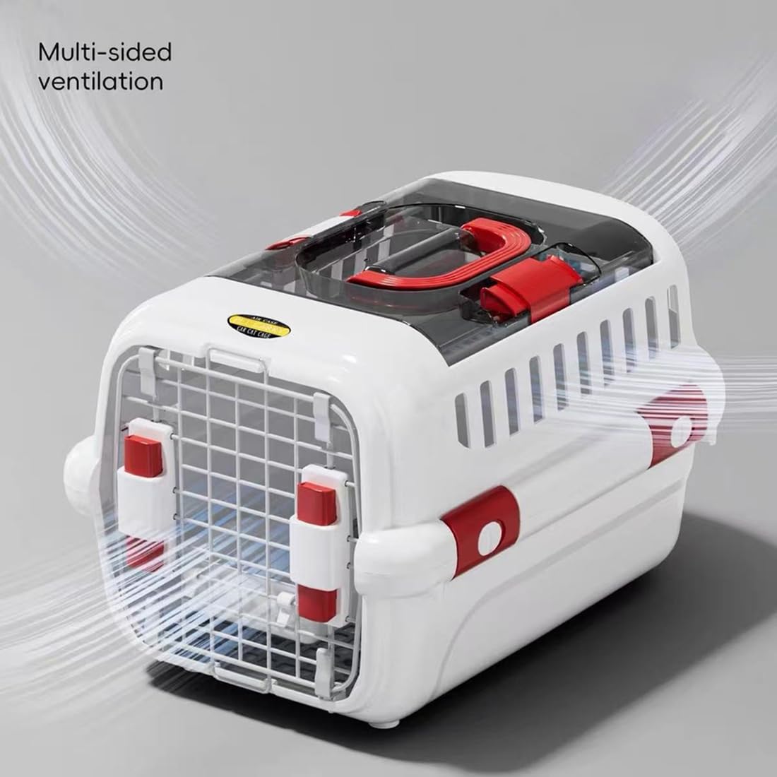 Transportín para Gatos Aprobado por Aerolíneas, Portátil y Apto para Viajes, Ideal para Exteriores, para Coche y Uso Doméstico.