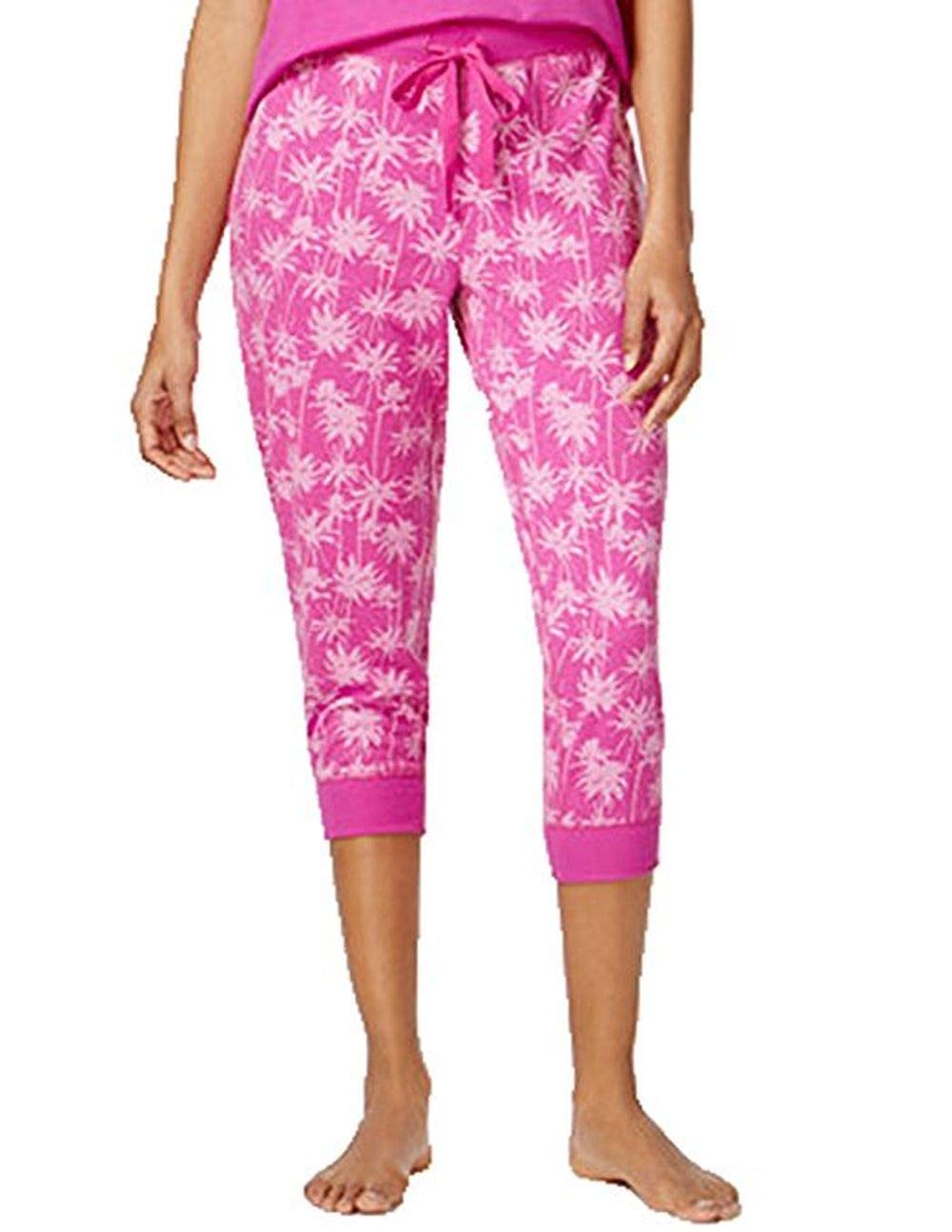 Printed Jogger Pajama Pants, O Palm Tree XS-image-41