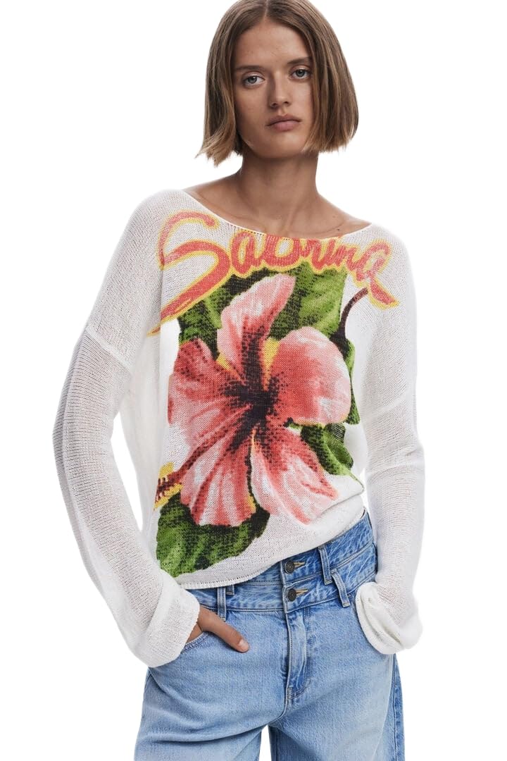 Desigual JERS_RIBE, 1001 RAW, XL White