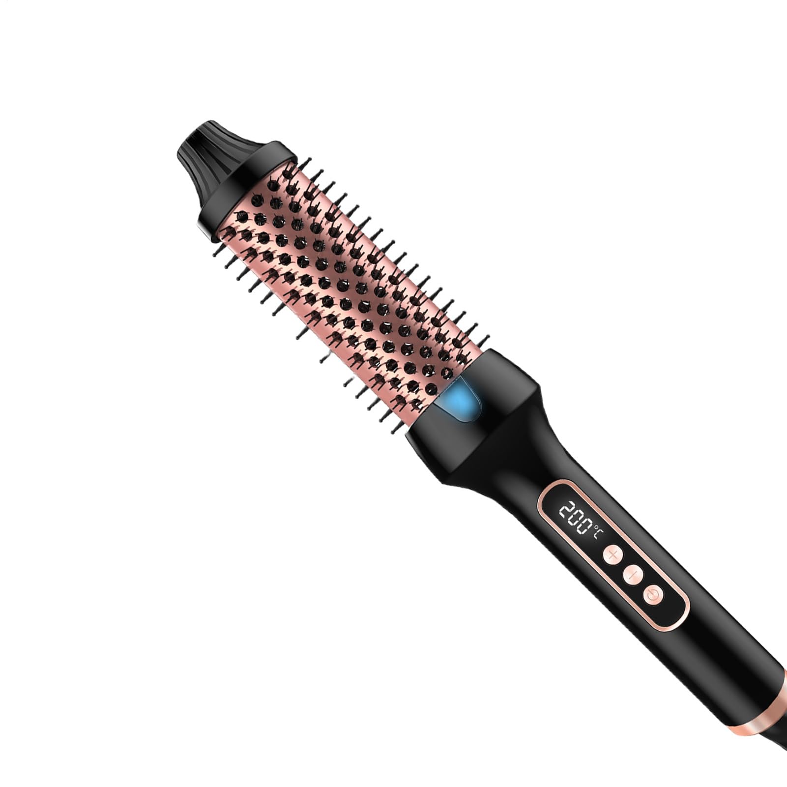 Spazzola Per Capelli Ricci - Spazzola Arricciacapelli Rotonda Riscaldata | Piastra Styler Temperatura Regolabile Pettine Styling Riscaldamento Rapido per Capelli Asciugatura Styling