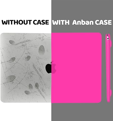 Miniatura 9 de Anban Funda compatible con MacBook Air de 13 pulgadas M1 2022 2021 2020 2019 2018 versión A2337 A2179 A1932 Touch ID, funda rígida de plástico para