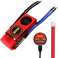 Vista 10 de LiFePO4 BMS 4S 12V 250A Smart Bluetooth Litio Hierro Fosfato Sistema de gestión de batería con ventilador de refrigeración y cables de equilibrio