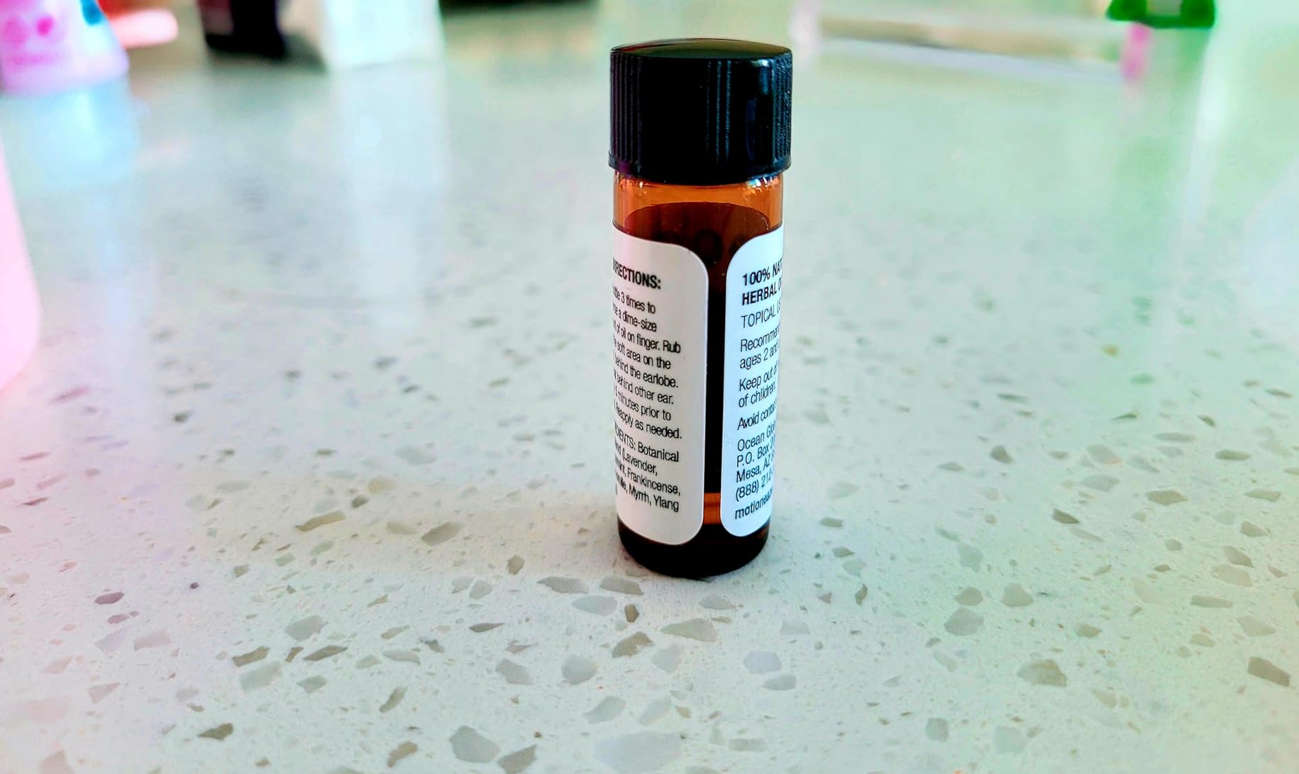 MotionEaze Sickness Relief, AllNatural Topical Liquid, 2.5 ml Amazon