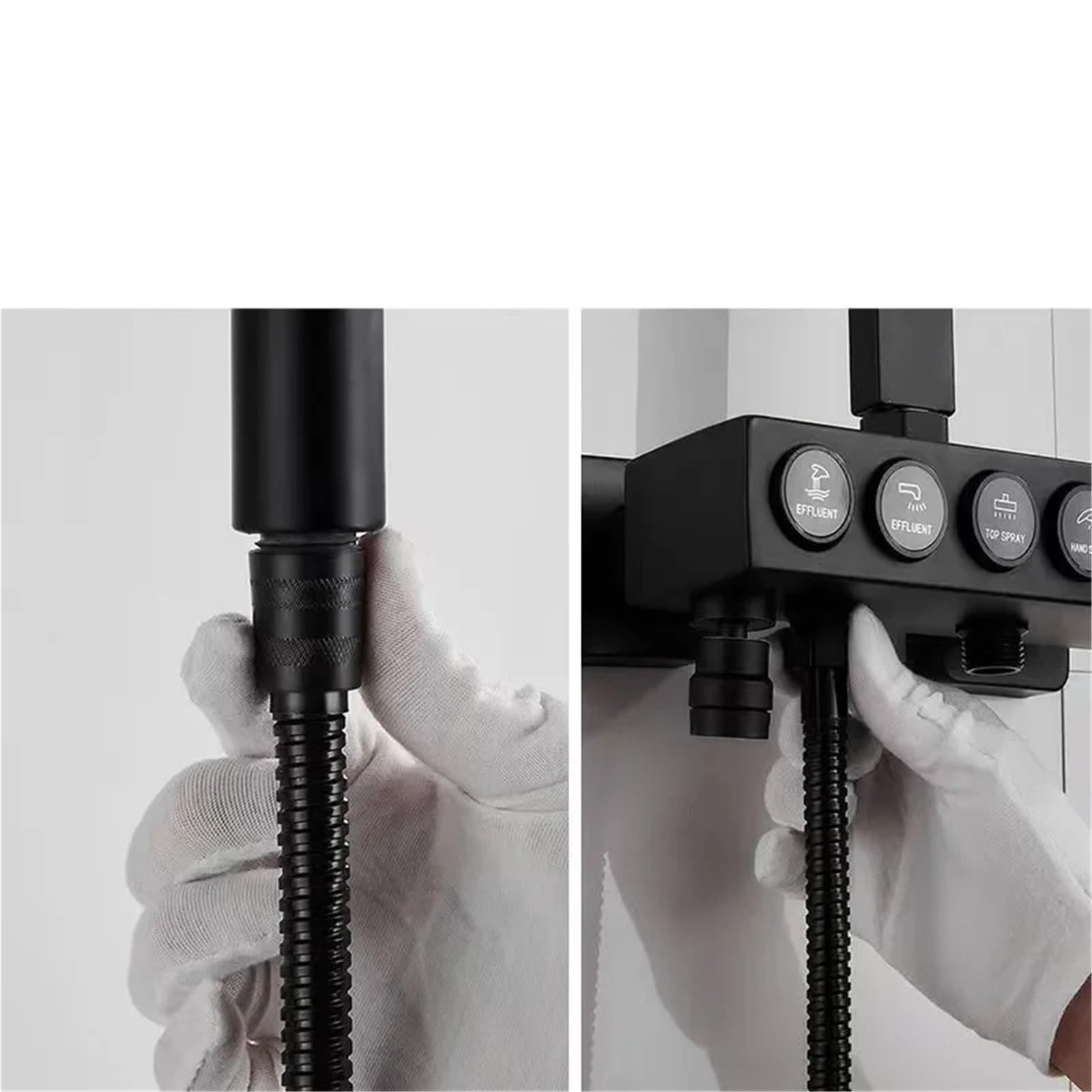 Manguera Ducha Manguera de Ducha Flexible de 1,5/2/3,0 M, Color Negro y Plateado, Tubo de plomería de Acero Inoxidable for Accesorios de baño, Manguera Universal GI/2(Gold,2M)