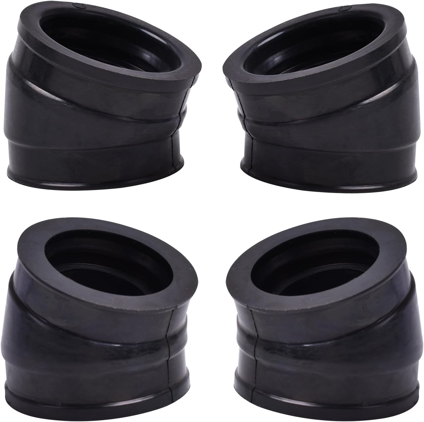 4pcs Carburetor Intake Manifold Boot Joint Rubber Interface for Honda CB750C CB750F CB750K CB750L 16211-425-000 16212-425-000 16213-425-000 16214-425-000