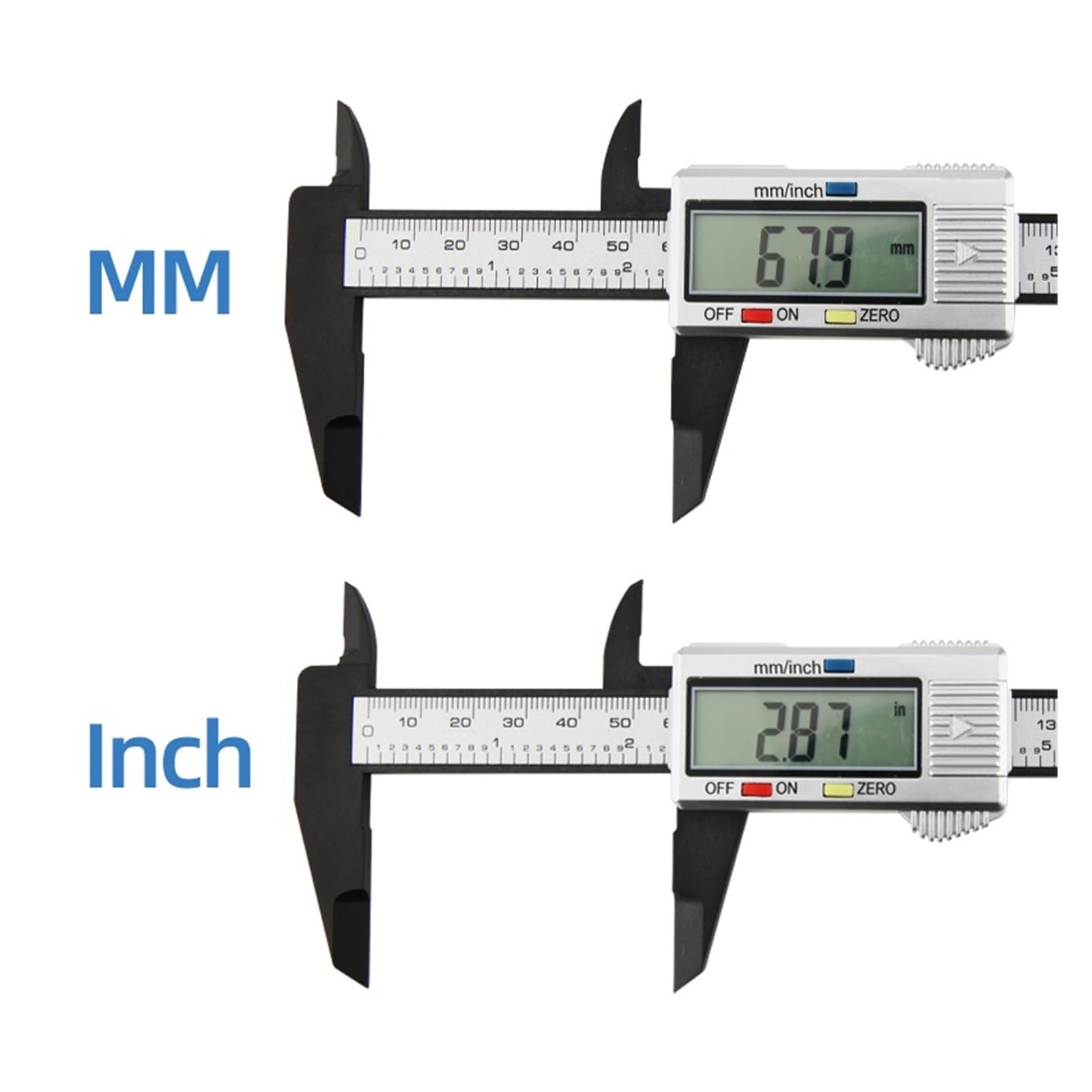 Calibrador Herramienta de medición Pachómetro de plástico Calibrador Digital Herramientas electrónicas Medidor de Profundidad Instrumentos de medición Vernier Calibrador Digital Regla Digital