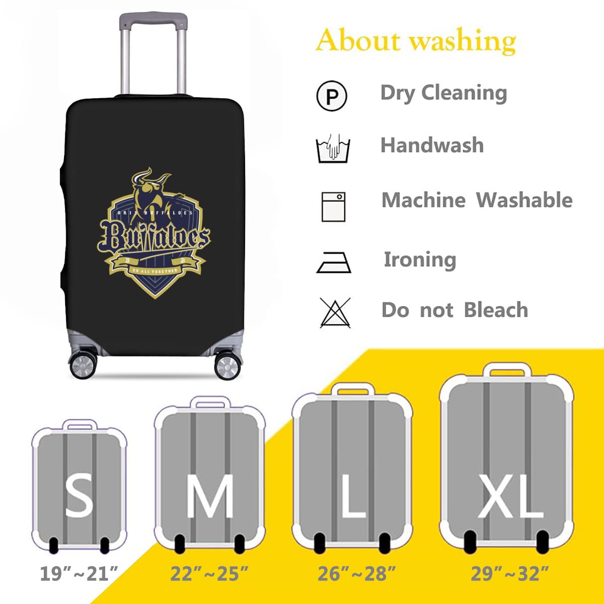 Amazon.co.jp: オリックス・バファローズ スーツケースカバー 荷物タグ