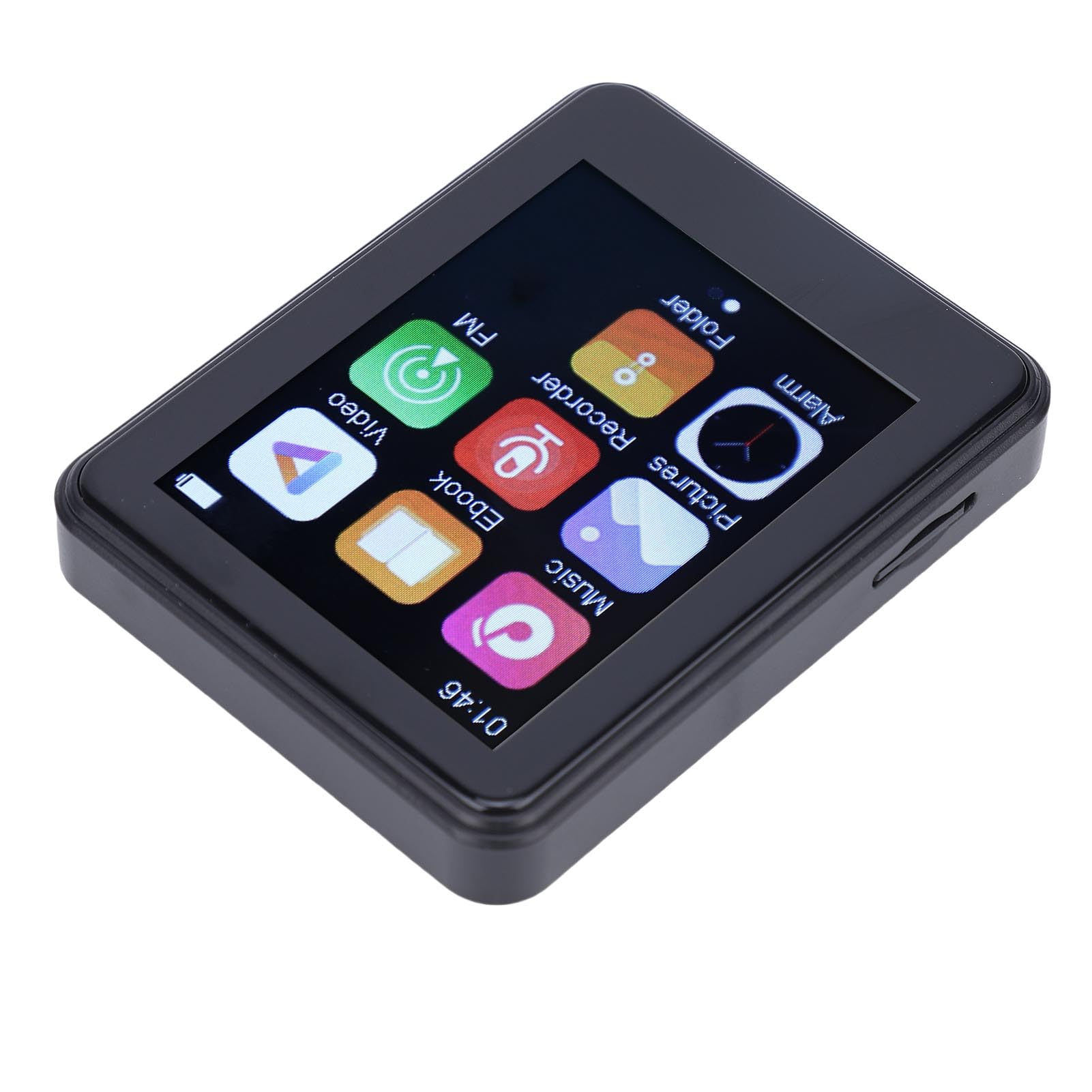 Asixxsix Lecteur Multimédia Portable 2,4 Pouces avec écran Tactile, 64 Go