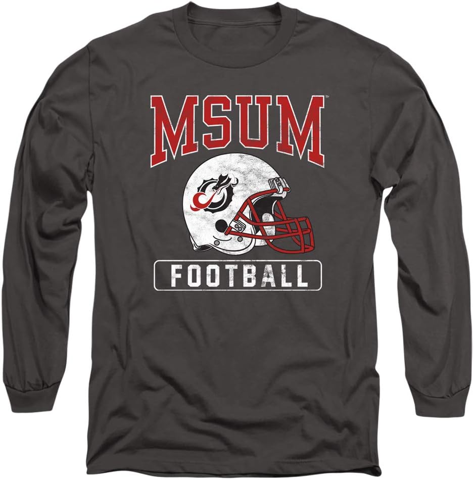 Minnesota State University Moorhead Official Football Helmet Unisex Adult Long-Sleeve T Shirt