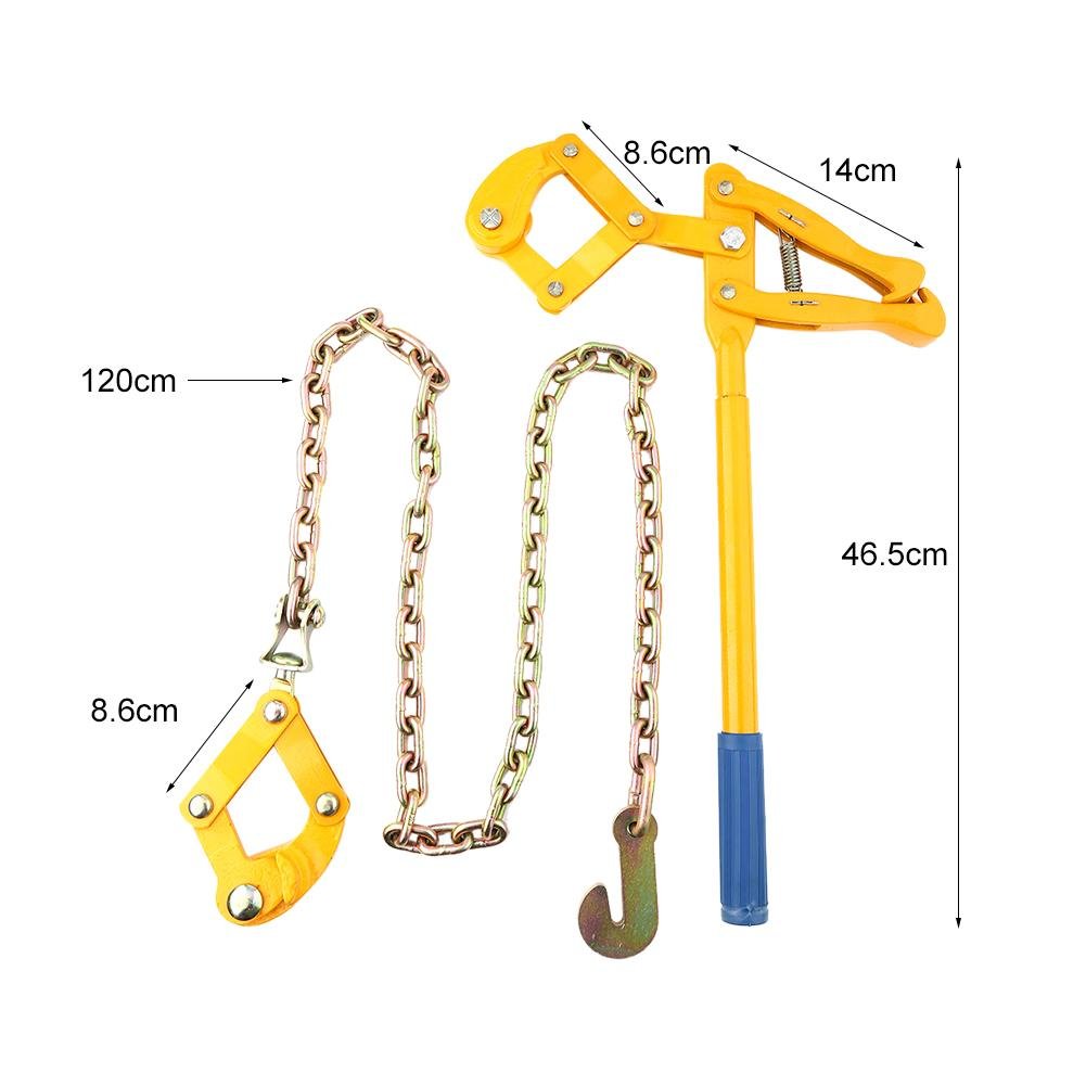 lyrlody Tensor de Alambre de Acero de Valla Reforzador, Colador de Cadena Colador de Alambrado Herramienta de Refuerzo de Valla de Pasto Cadena 1.2 m