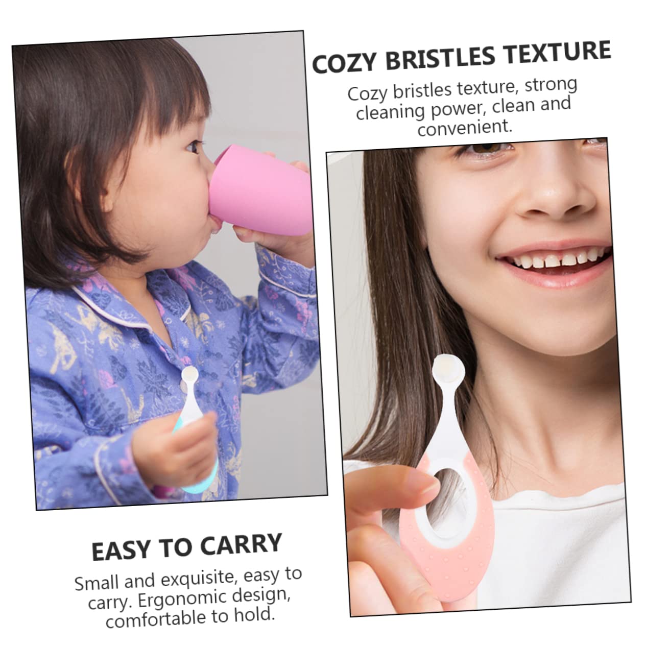 FRCOLOR 3 set Spazzolino Da Denti Per Spazzolino Da Denti Per Neonati Spazzolini Da Denti Per Spazzolino 4 pezzi*3