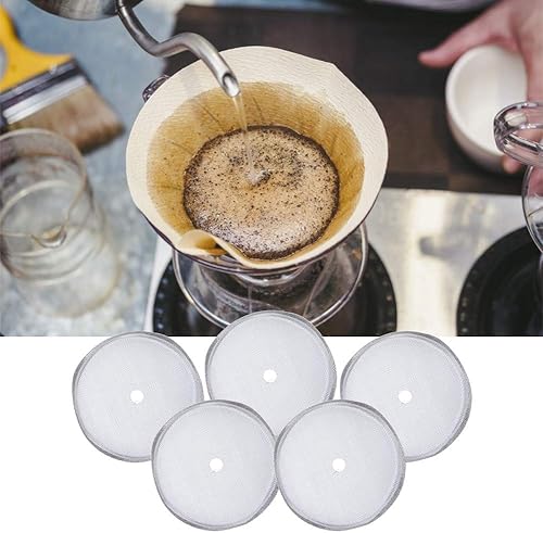 Miniatura 5 de Filtro de repuesto para prensa francesa, 5 unidades, 12 onzas, 4 tazas para cafeteras de prensa francesa, filtros de partículas de té y posos de