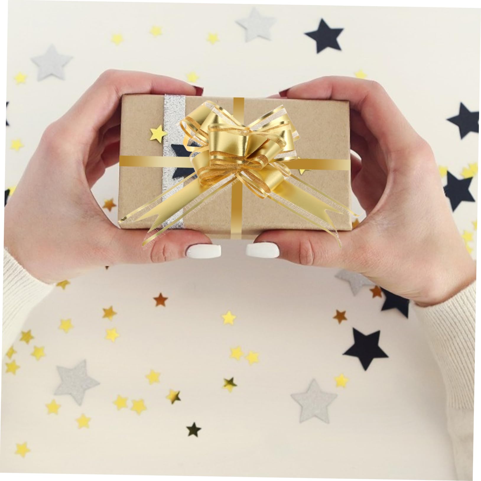 Healeved 3 Sets Zugschleifenknoten Geschenkband Zum Verpacken Von Geschenken Hochzeitsdekor Partydekorationen 30 Stück * 3