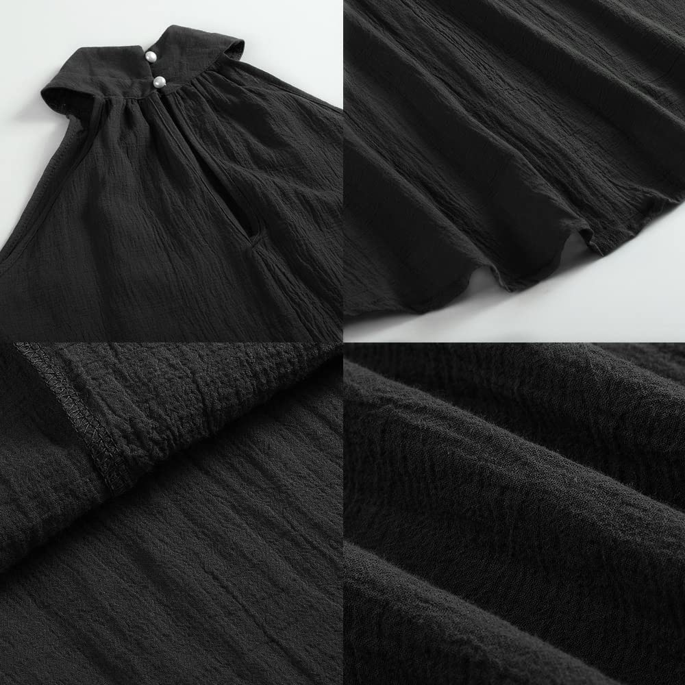 Vestito Donna Elegante Corto Abito Spalle Scoperte Casual Moda Vestitino Tunica Primavera Estate Mini Abitino Copricostume Abito a Tinta Unita a Pieghe per Il Tempo Libero