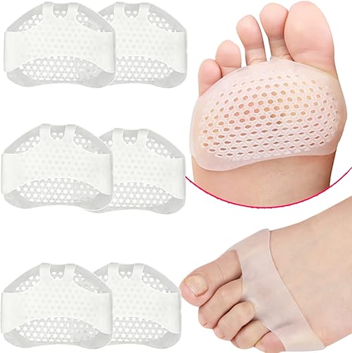 Miniatura 1 de Almohadillas metatarsianas para mujeres y hombres, paquete de 12 unidades, almohadillas de gel de silicona reutilizables para metatarsalgia,