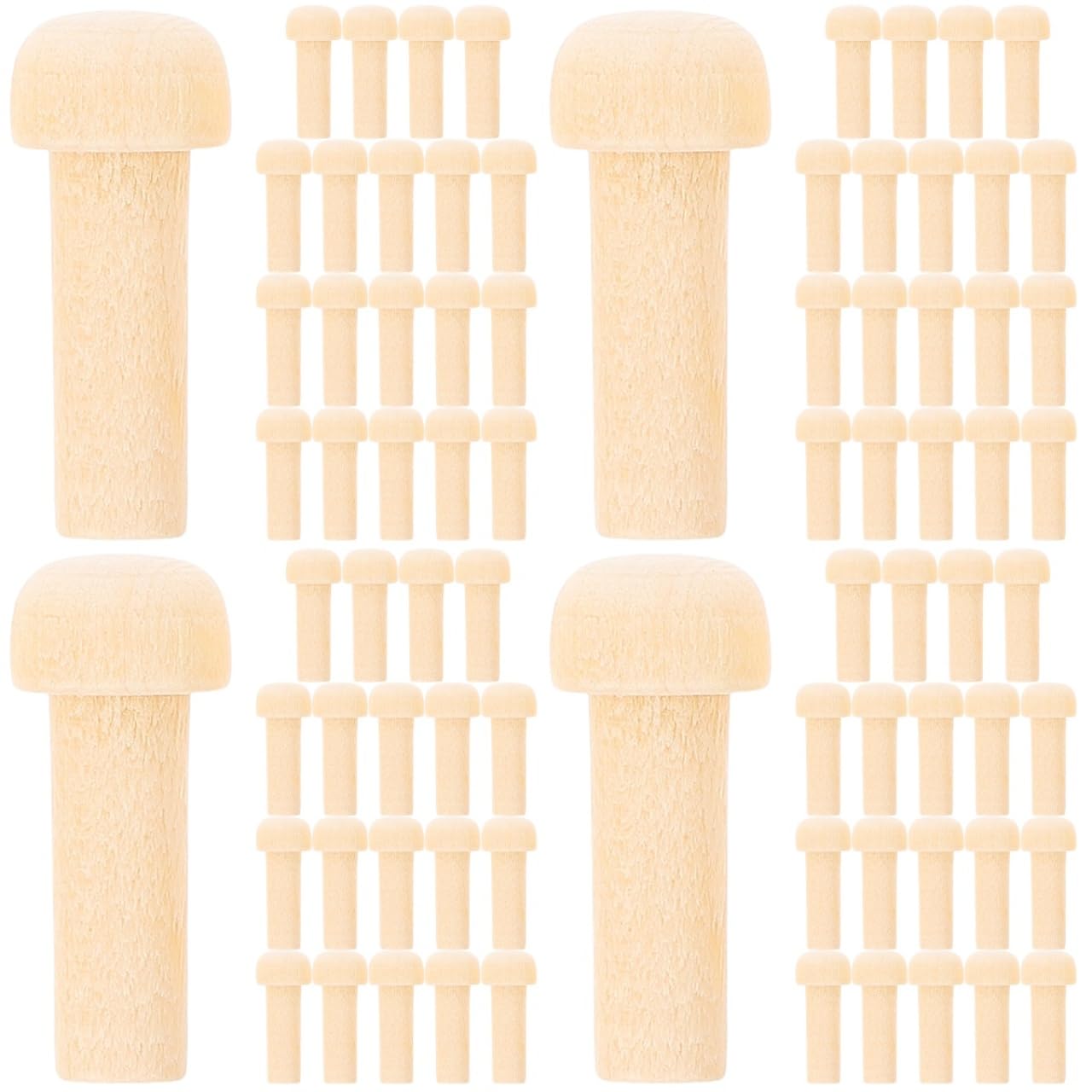 Piquets en bois brut STOBOK faciles à peindre et à coller pour projets DIY