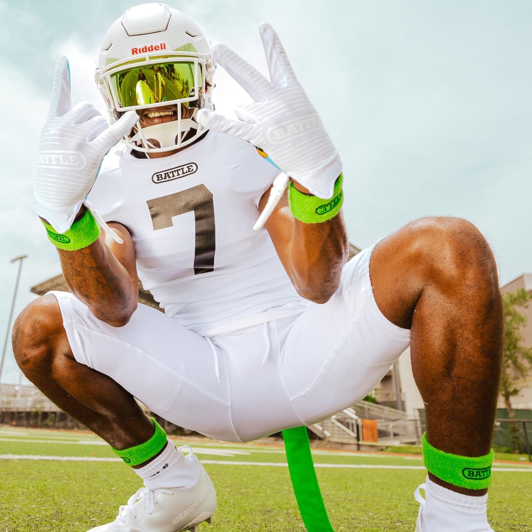 Battle Sports Doom 1.0 Wide Receiver Football Gloves, Ultra Stick Adult & Youth Gloves - Image 4