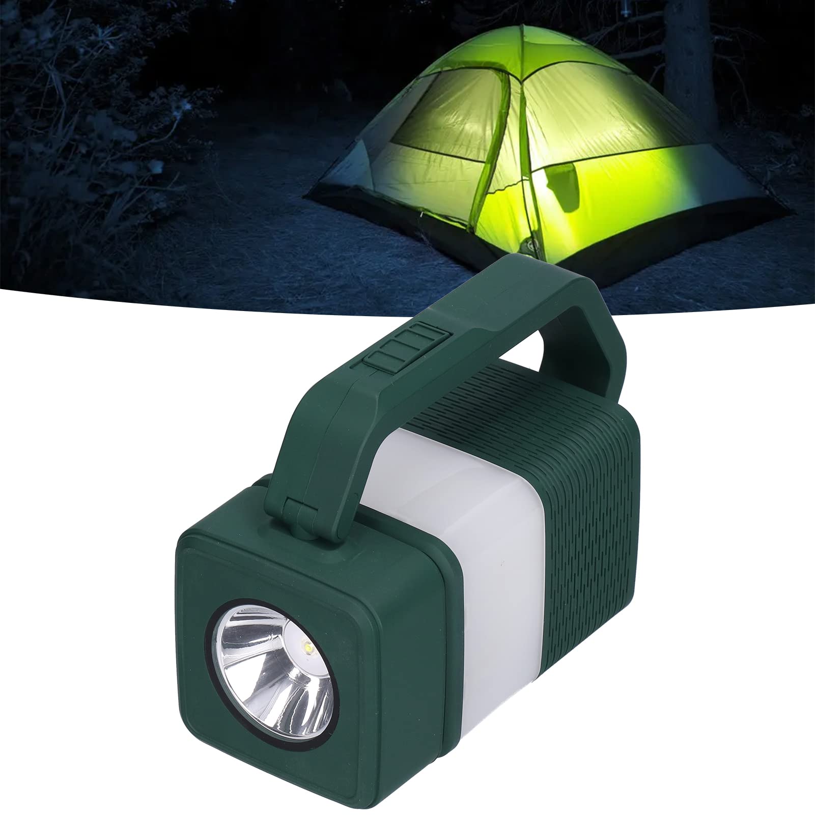 Lampka kempingowa Vomeko, wielofunkcja lampy namiotowej, lampa awaryjna, latarka USB z lampą awaryjną głośnikową, do oświetlenia zewnętrznego (.)