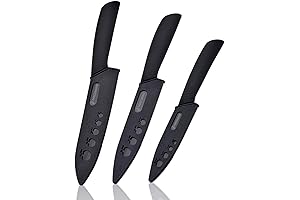 Durable and Long-Lasting Ceramic Kitchen Knives Set for Effortless Cutting