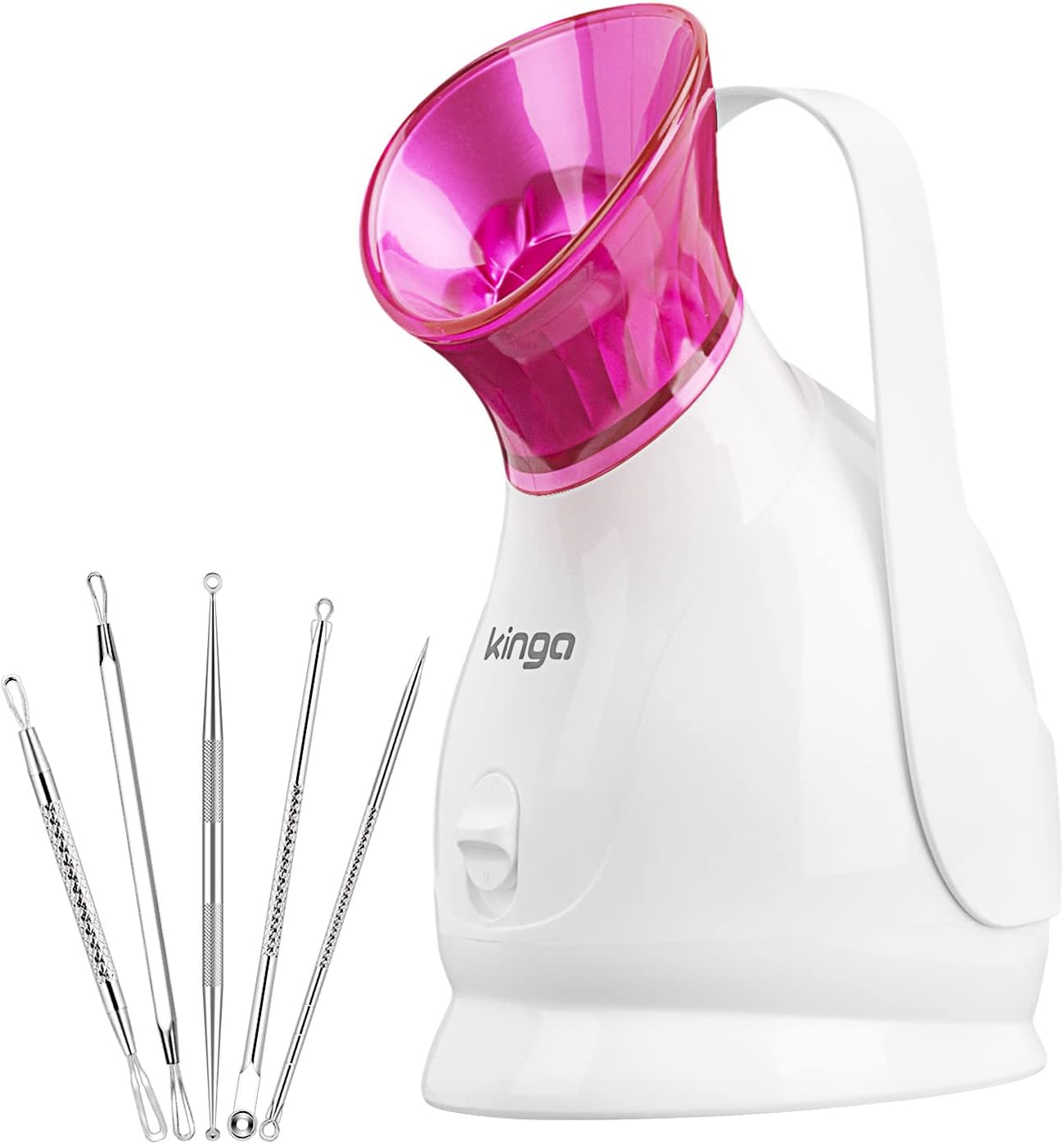 Facial SteamerKINGA Nano Ionic Face Steamer Hot Mist Skin Moisturizing