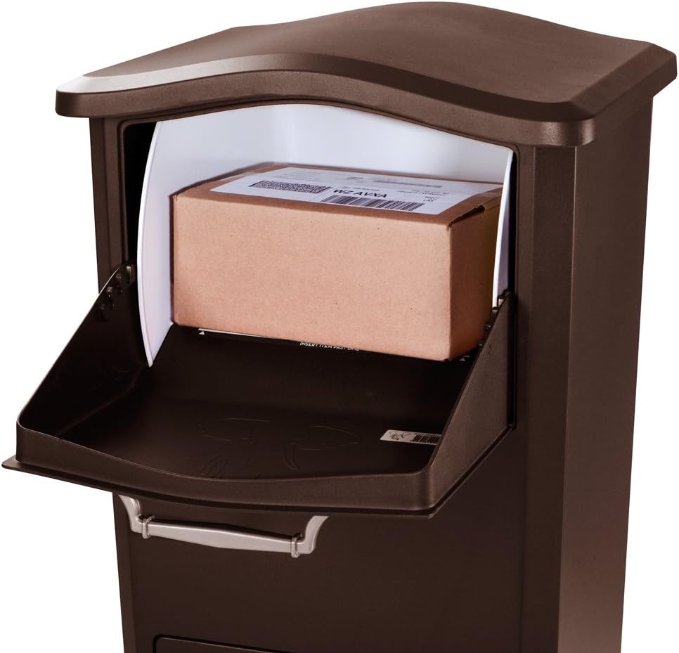 Architectural Mailboxes 6900RZ Elephantrunk Parcel Drop Box, Extra Large, Rubbed Bronze