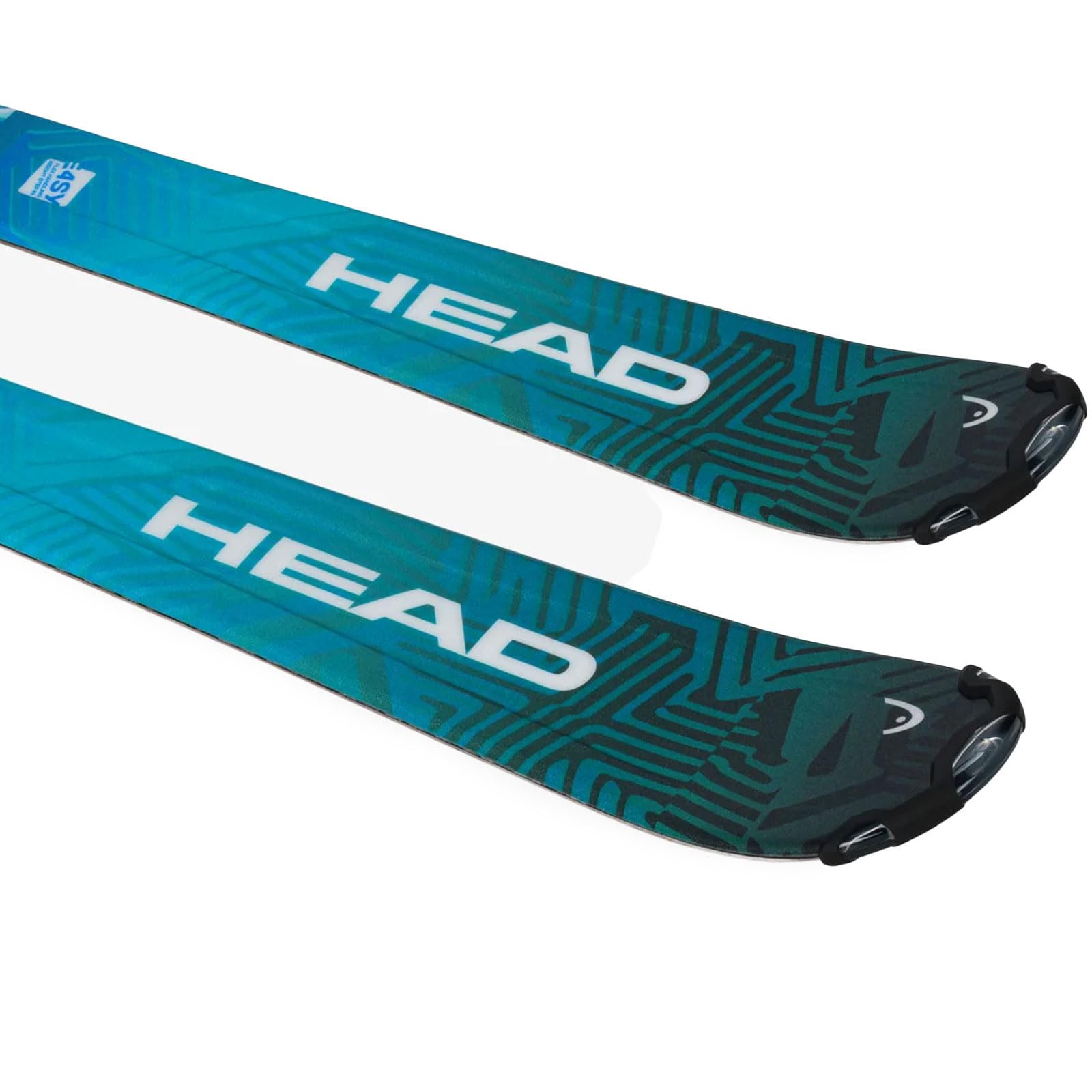 HEAD Junior Monster Easy JRS Durable Lightweight Maneuverable Alpine All Mountain Winter Sports Snow Skis with with JRS 4.5 GW CA Brake 80[I] Bindings Included, 97