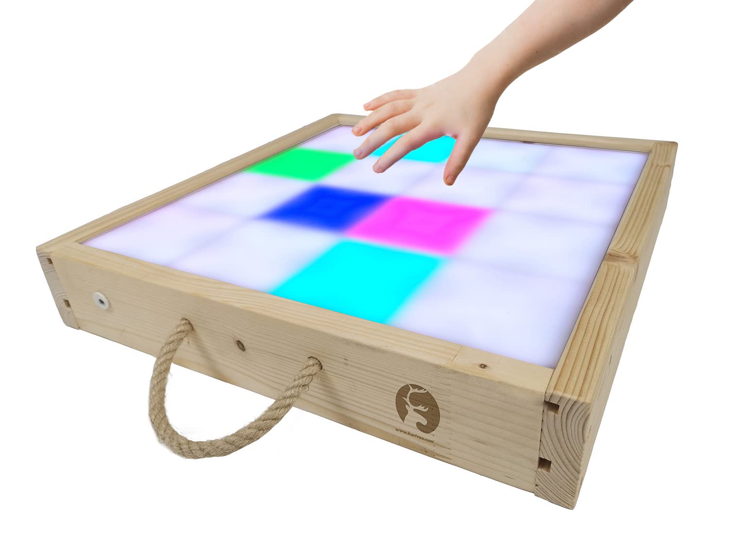 KARIVOO Tavolo interattivo light touch brevettato, metodo Reggio Emilia brevettato per attività Montessori, in collaborazione con esperti di educazione della prima infanzia e pedagogia speciale