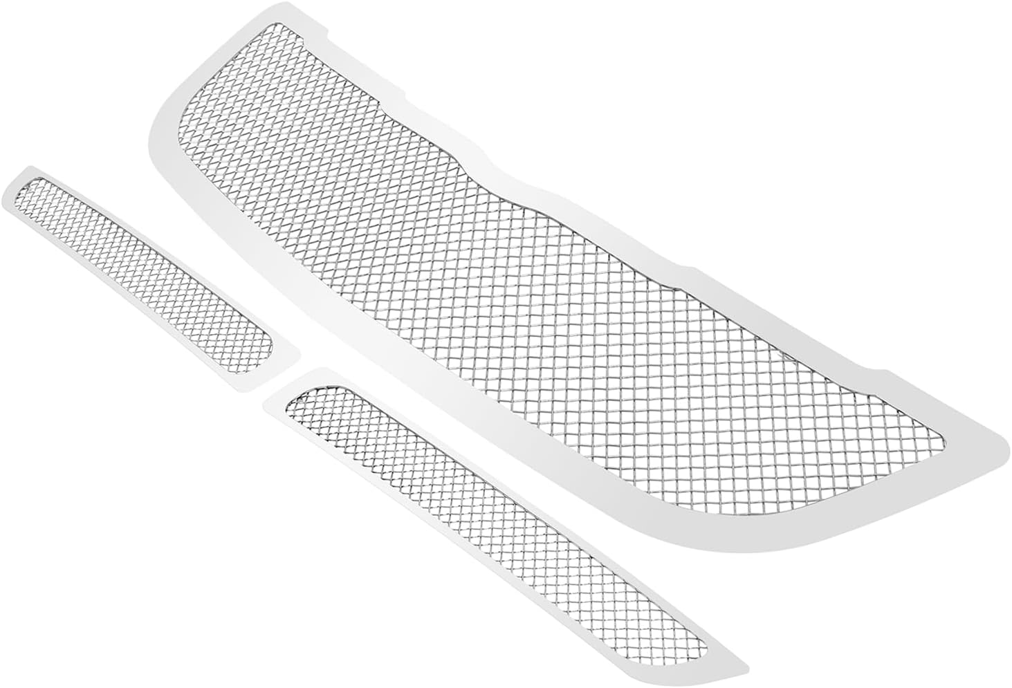 APS Compatible with Chrysler Crossfire 2004-2008 Main Upper Lower Bumper Stainless Steel Chrome Mesh Front Grill Grille Insert Combo R77808T
