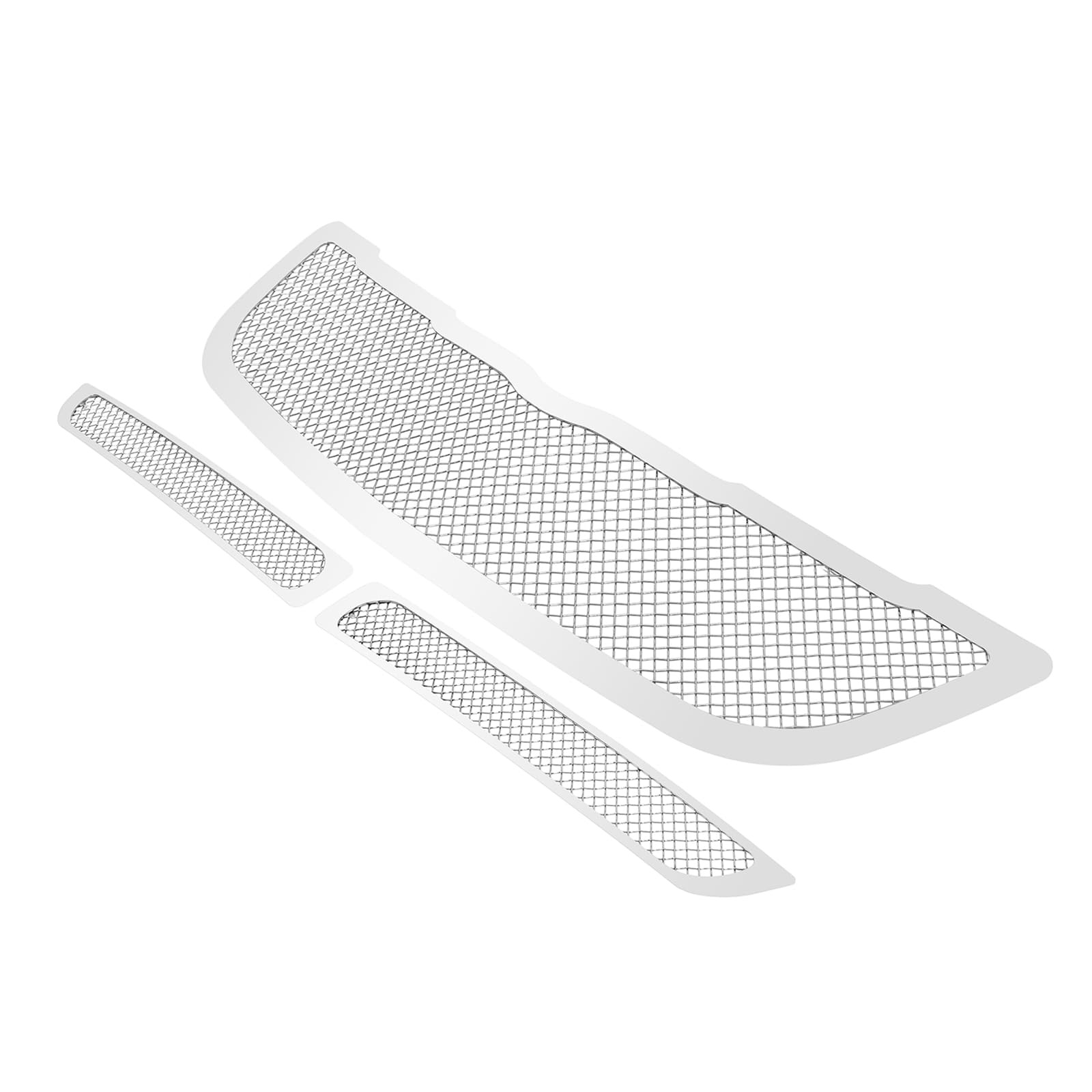 APS Compatible with Chrysler Crossfire 2004-2008 Stainless Steel Chrome Mesh Grille Insert Combo R77808T