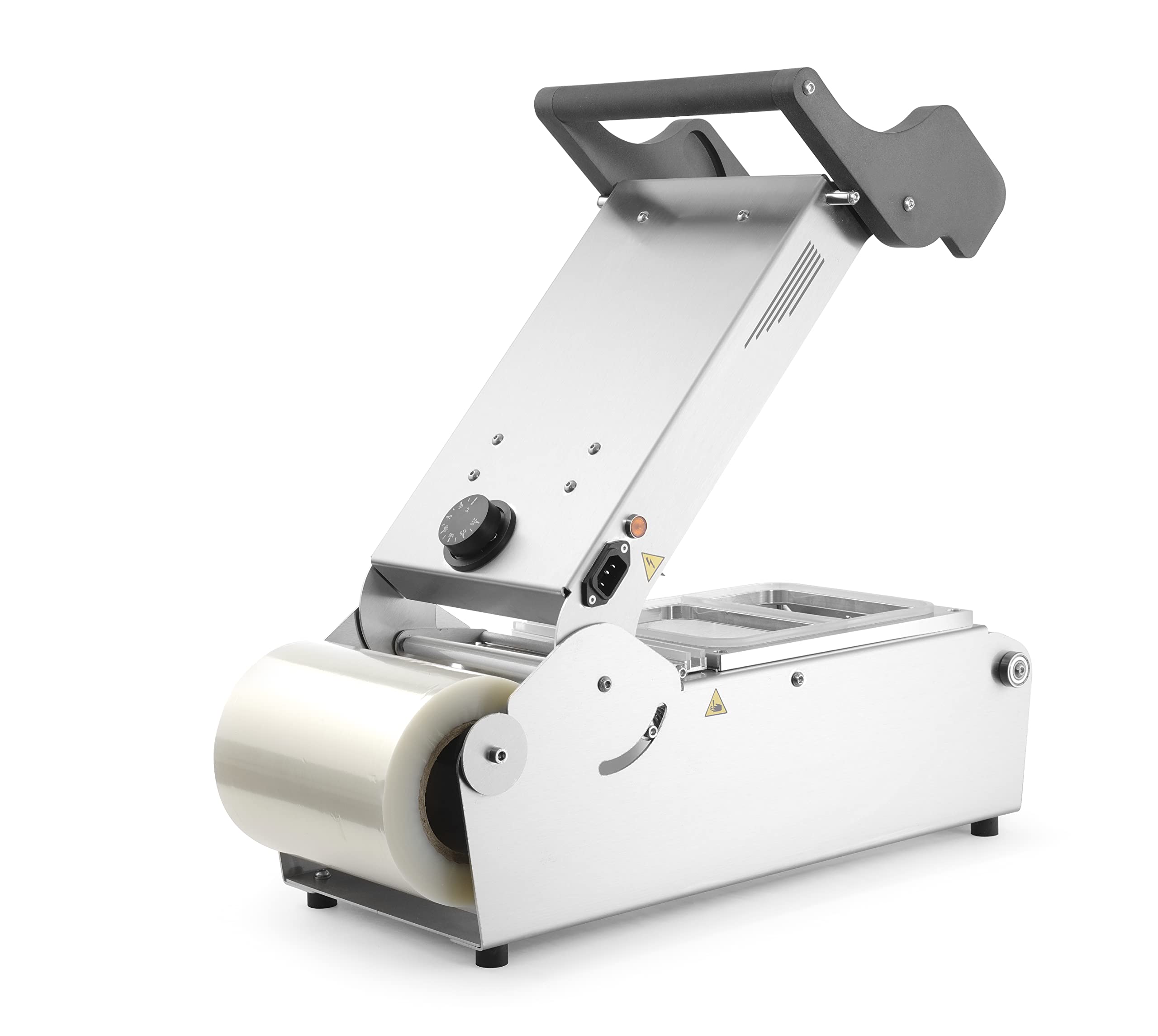 HENDI Rotolo di pellicola sigillante per Termosigillatrice di vaschette HENDI 330005, PET/PE 12/40 con strato PEEL, spessore 55 μm, larghezza 18,5 cm, lunghezza 250 m, ø15 cm